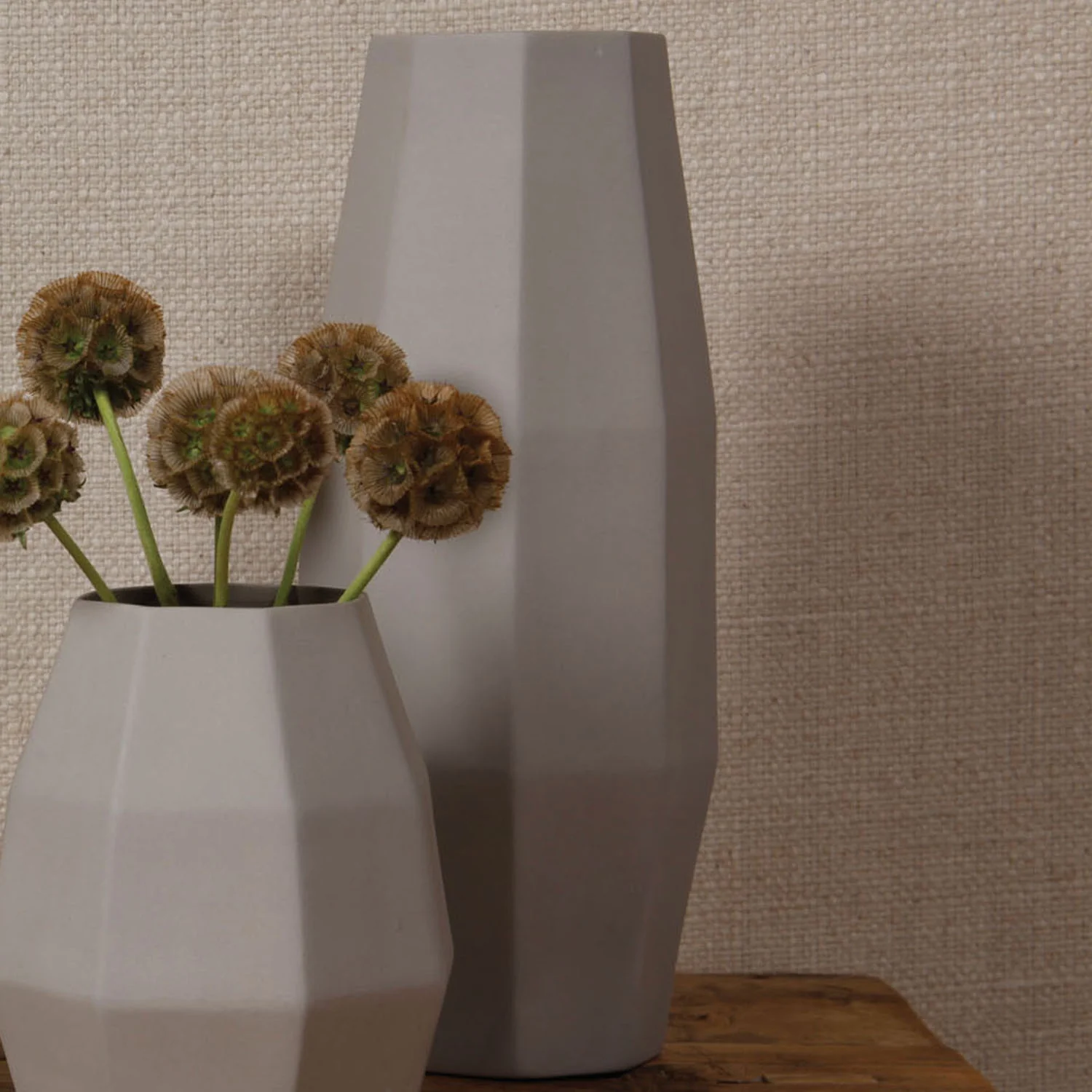 Modern Large Ceramic Vase Gray - Image 2