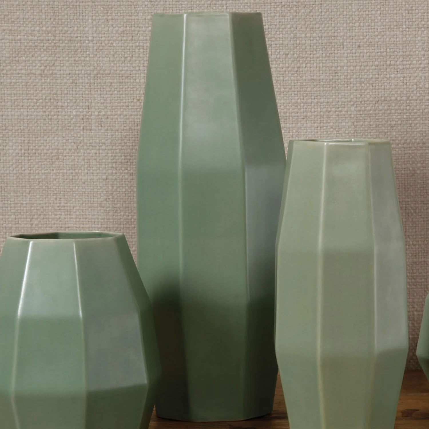 Modern Medium Ceramic Vase Celadon - Image 2