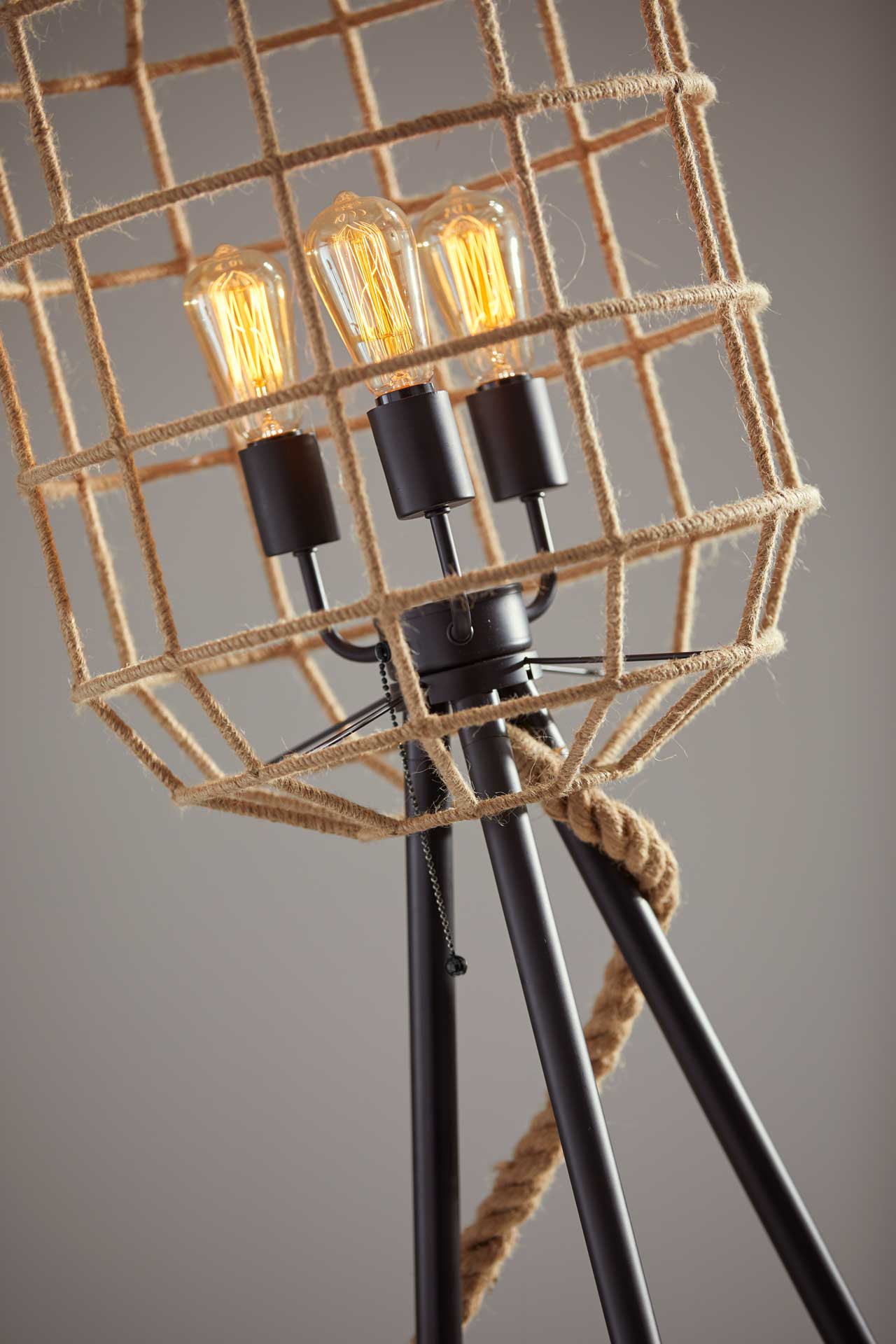 Molde Floor Lamp Black/Natural - Image 6
