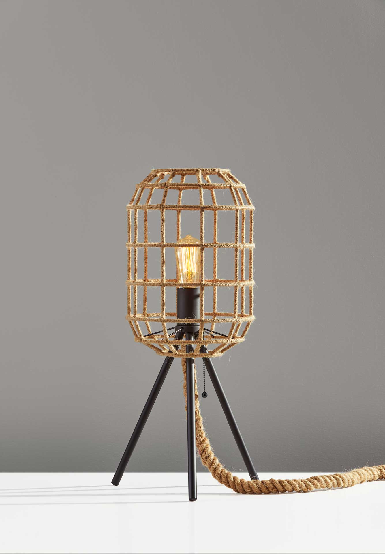 Molde Table Lamp Black/Natural - Image 2