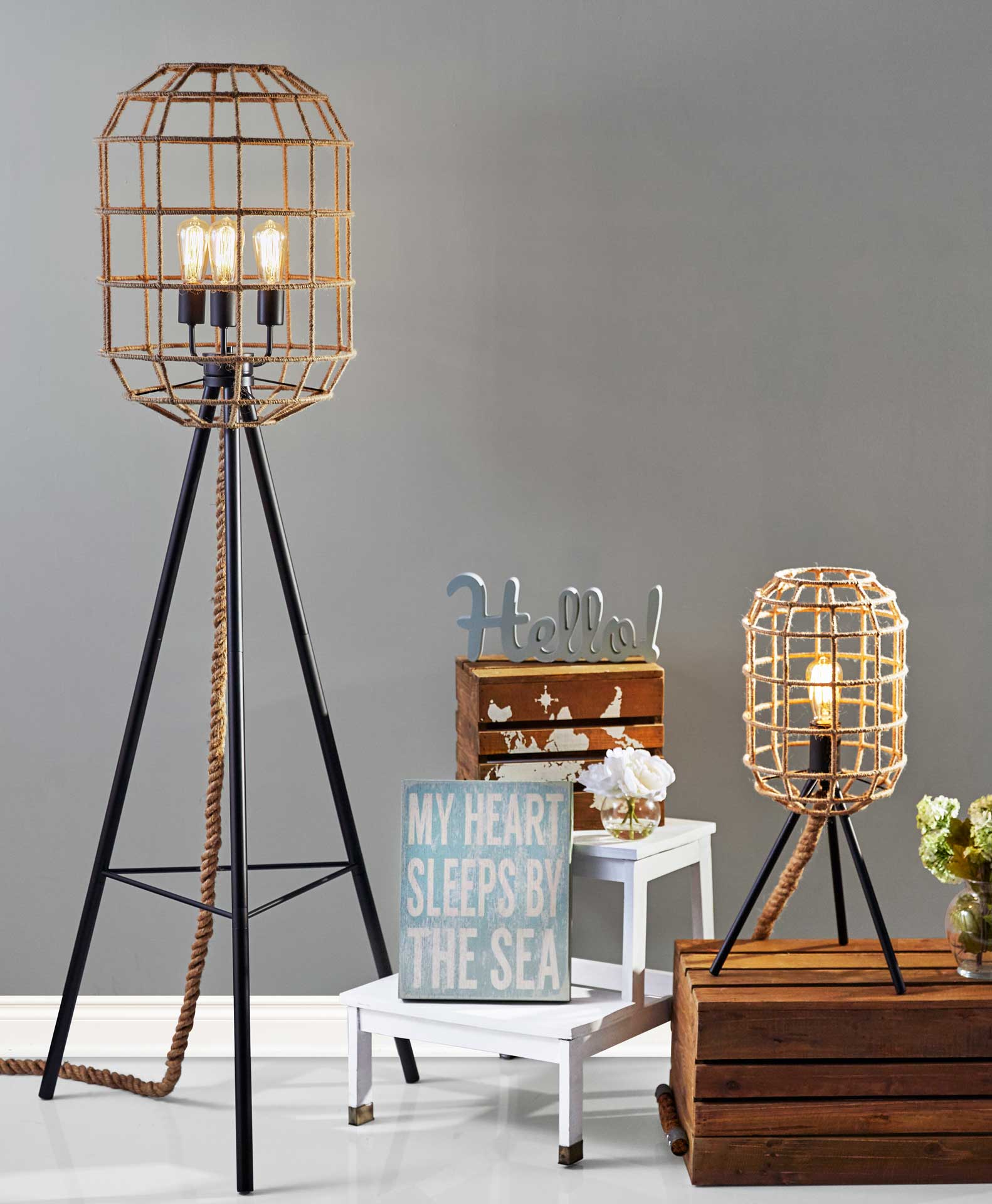 Molde Table Lamp Black/Natural - Image 6