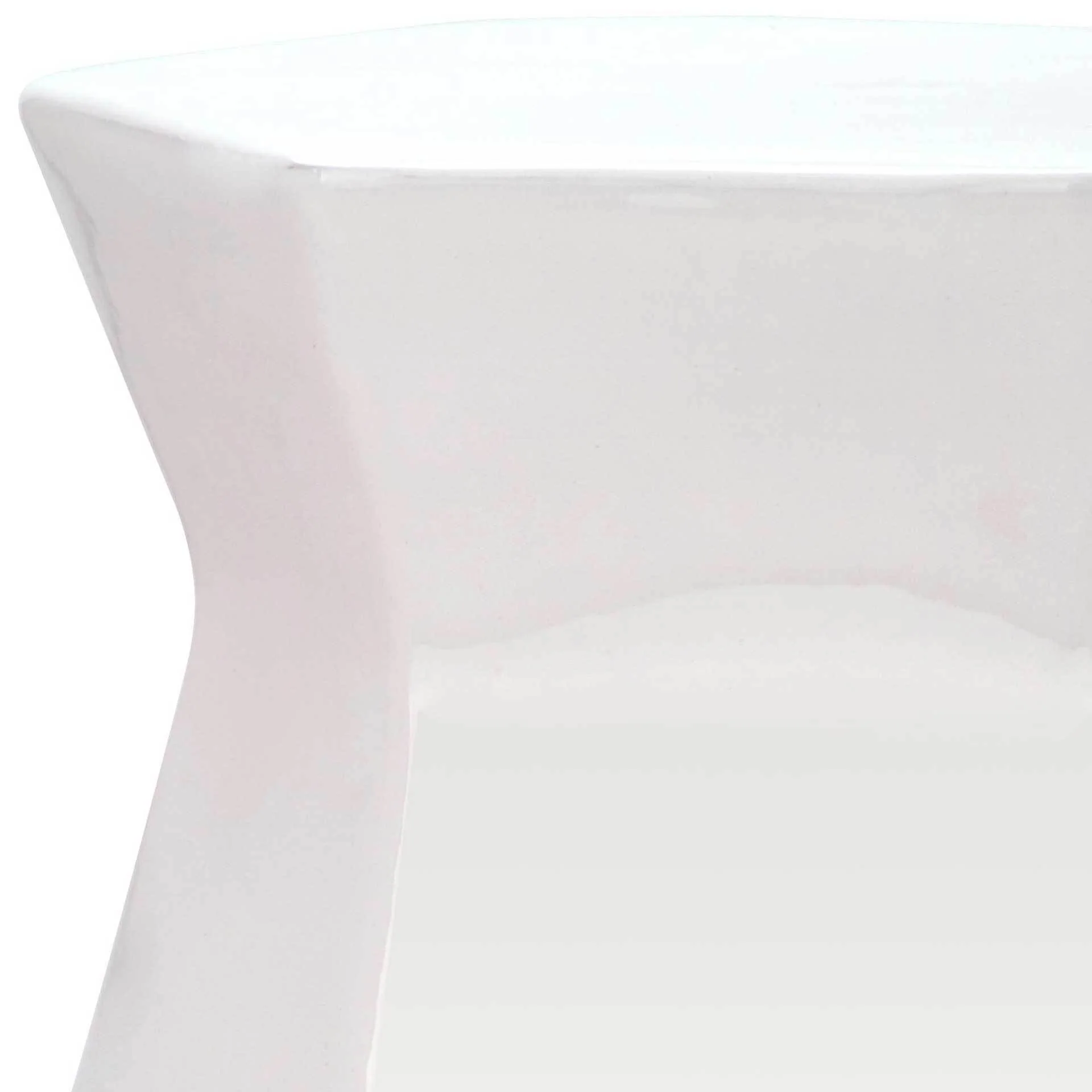 Molly Hexagon Garden Stool Creme - Image 2