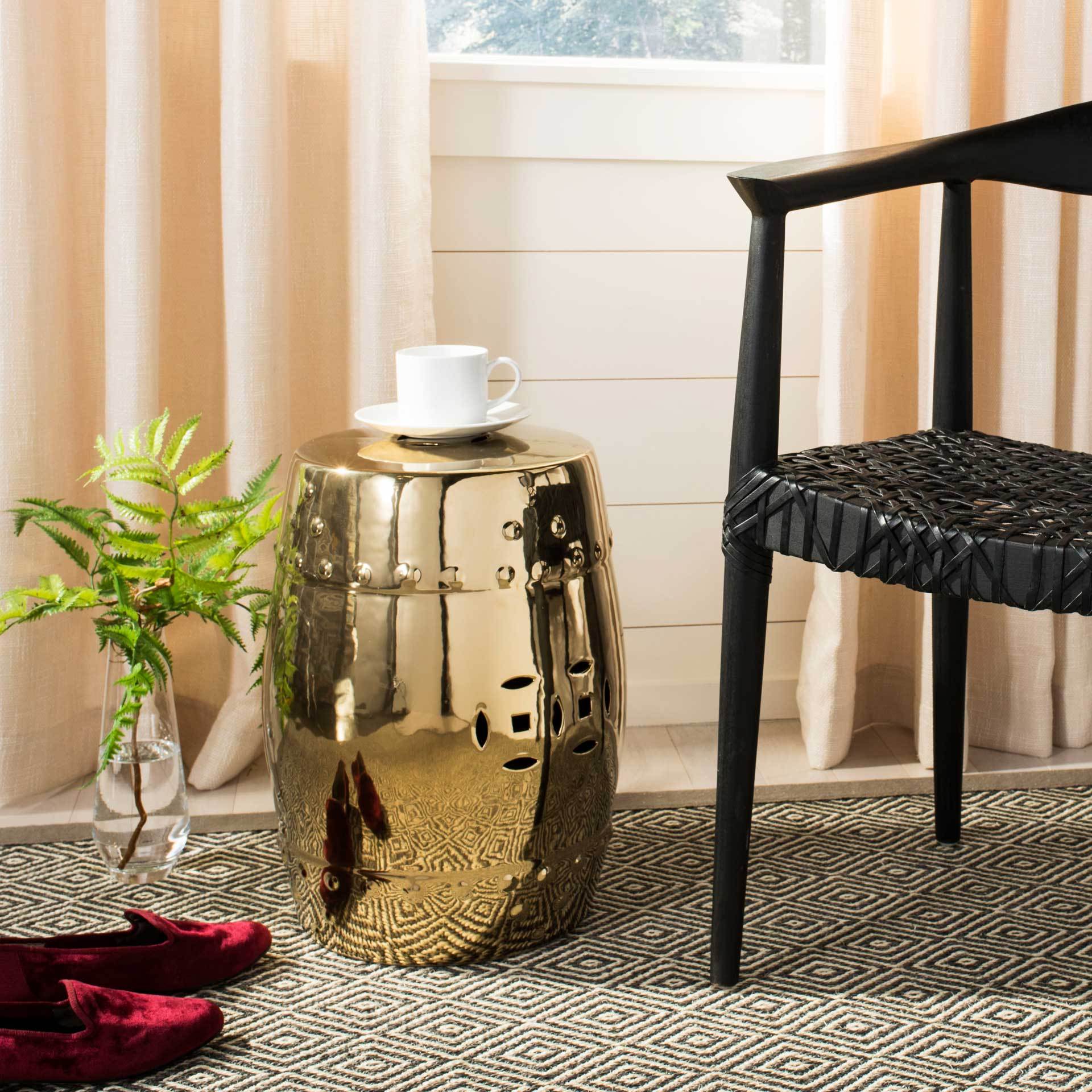 Molly Ming Garden Stool Gold - Image 3