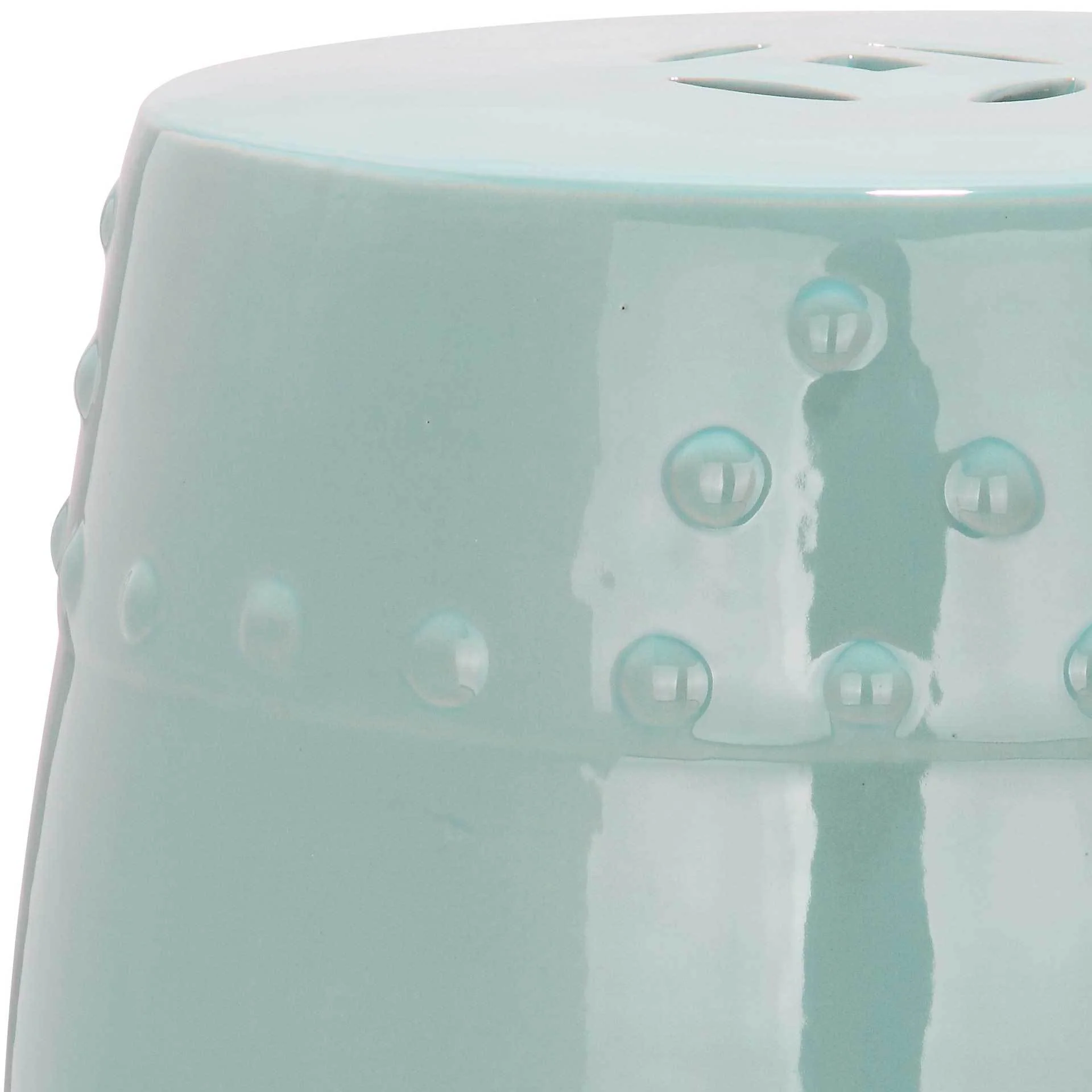 Molly Ming Garden Stool Light Aqua - Image 2