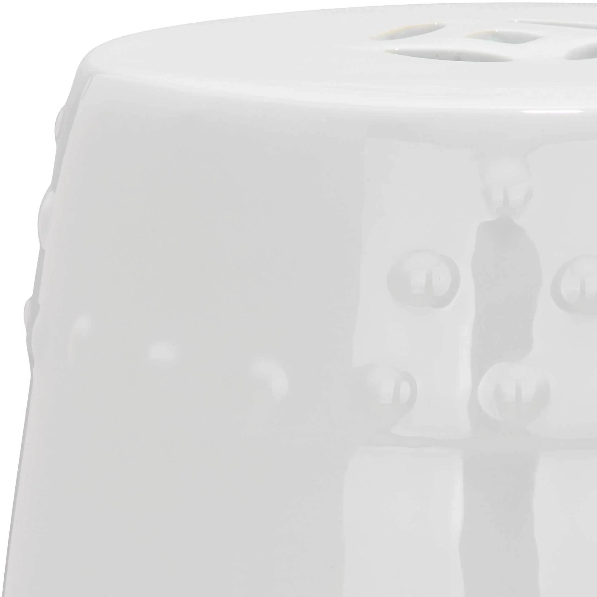 Molly Ming Garden Stool White - Image 2
