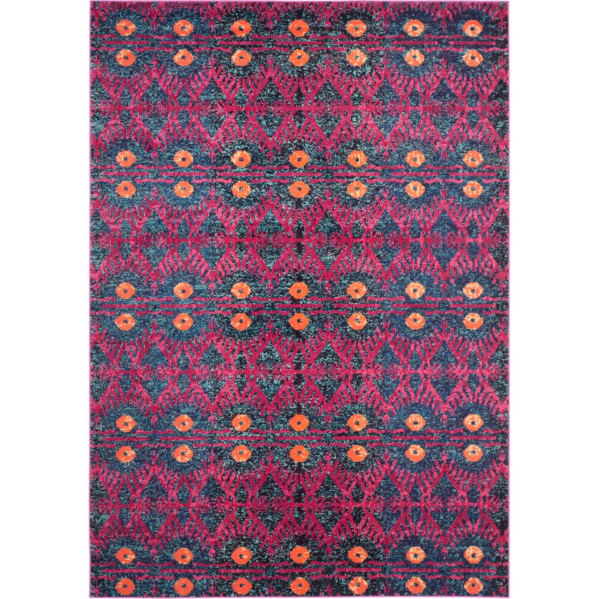 Monaco Bohemian Pink/Multi Area Rug - Image 2