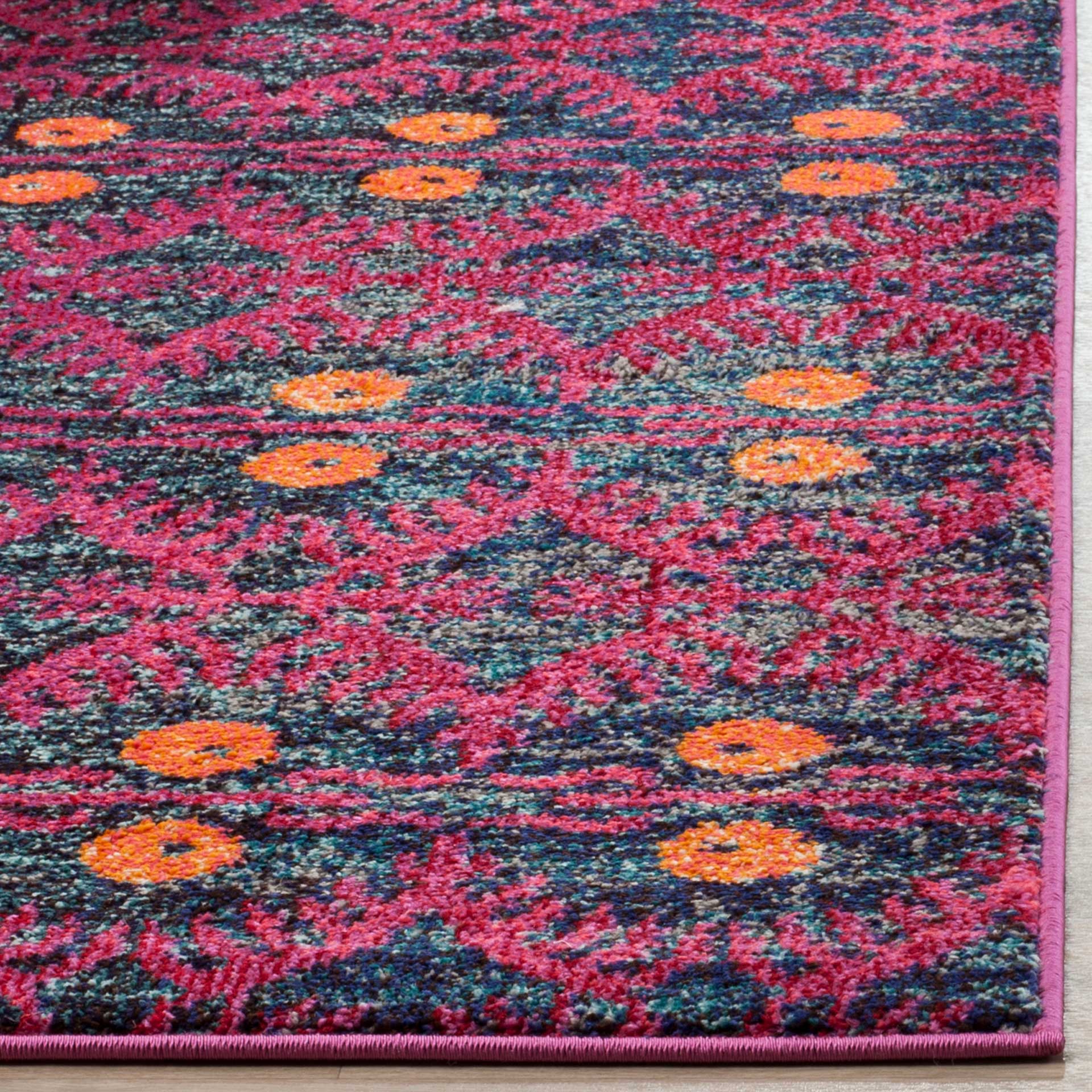 Monaco Bohemian Pink/Multi Area Rug - Image 9
