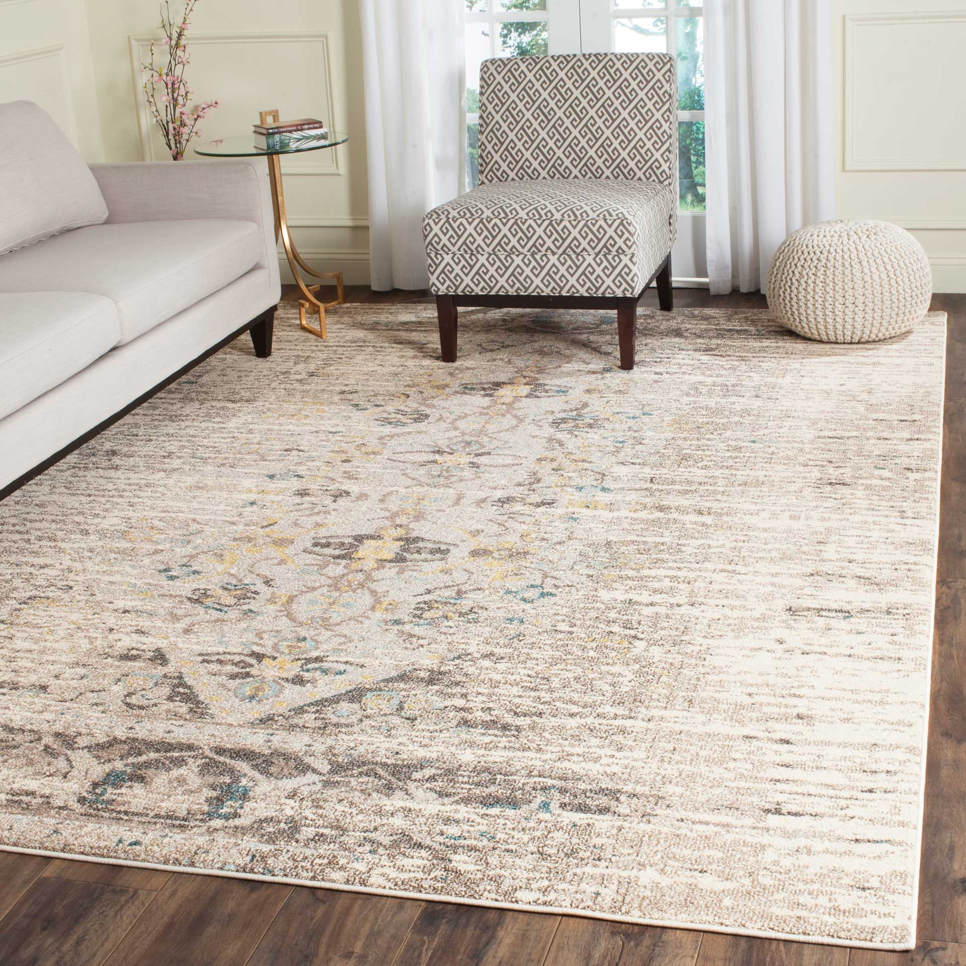 Monaco Distressed Gray/Multi Area Rug - Image 10
