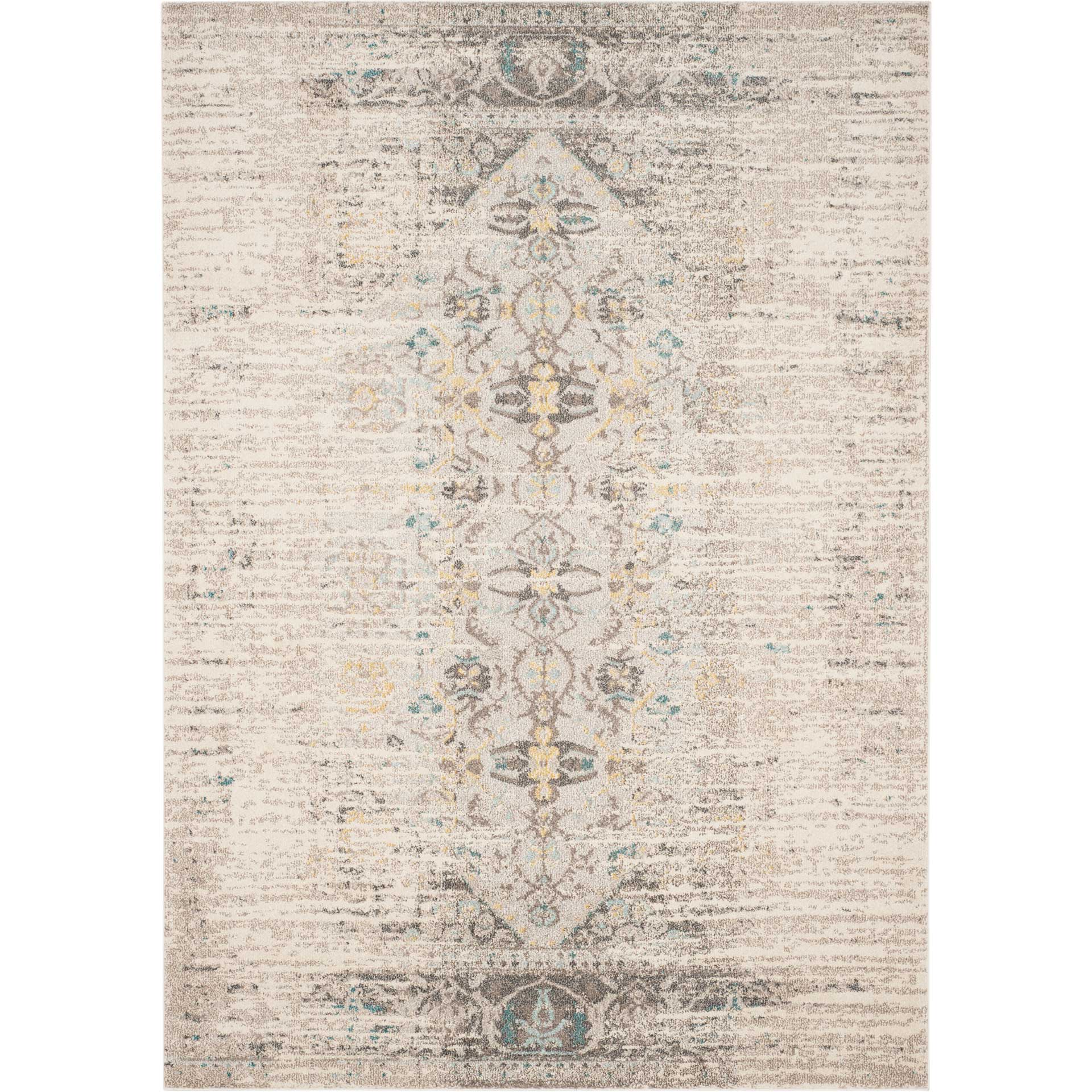 Monaco Distressed Gray/Multi Area Rug - Image 2