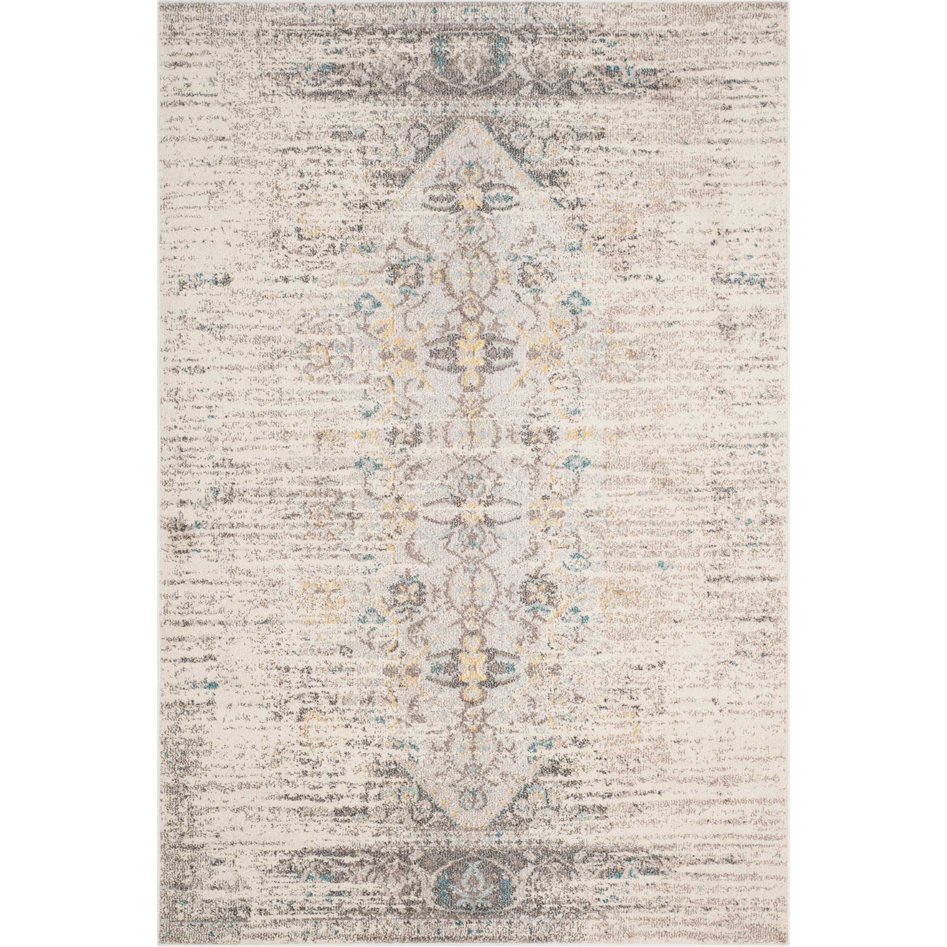 Monaco Distressed Gray/Multi Area Rug - Image 4