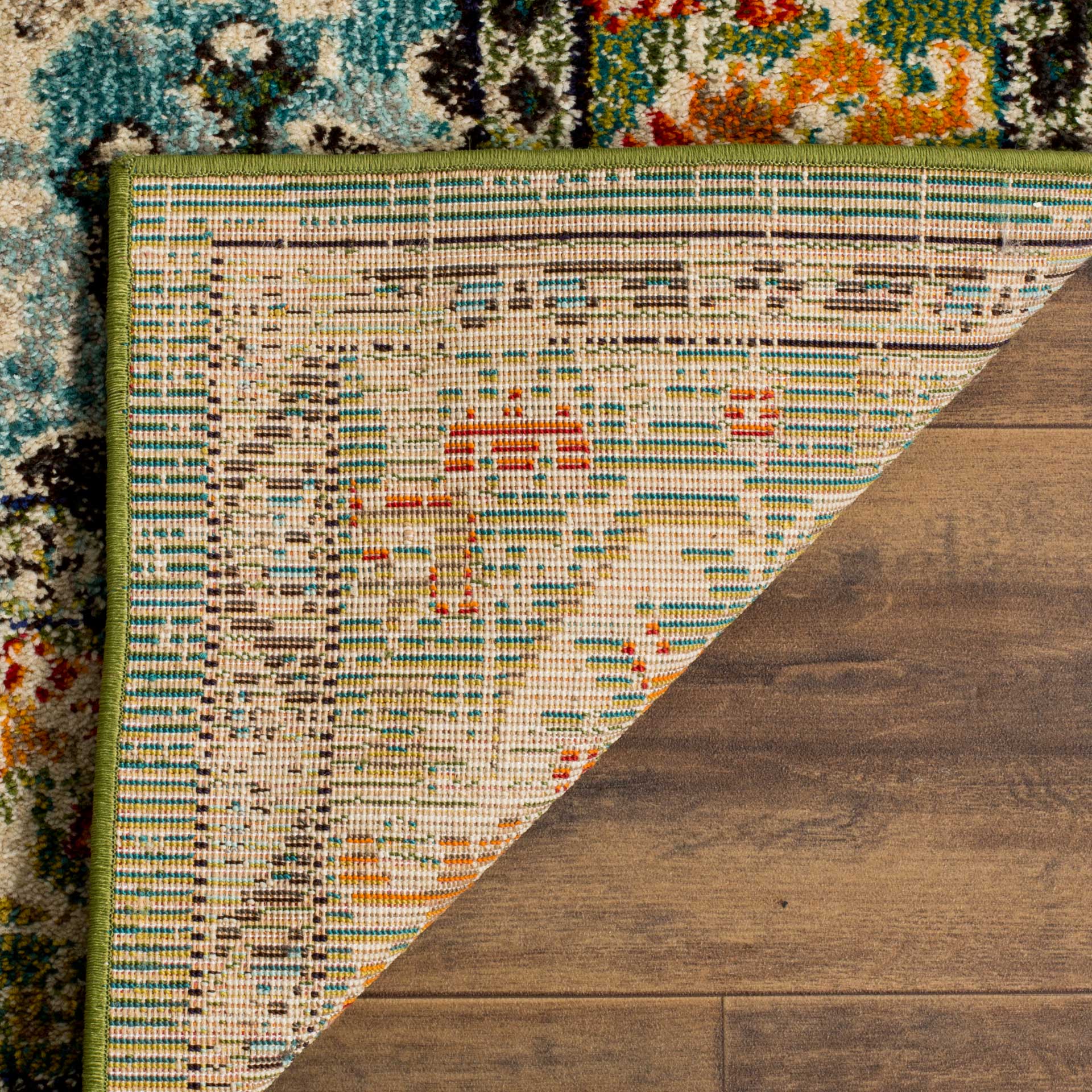 Monaco Forest Green/Light Blue Area Rug - Image 6