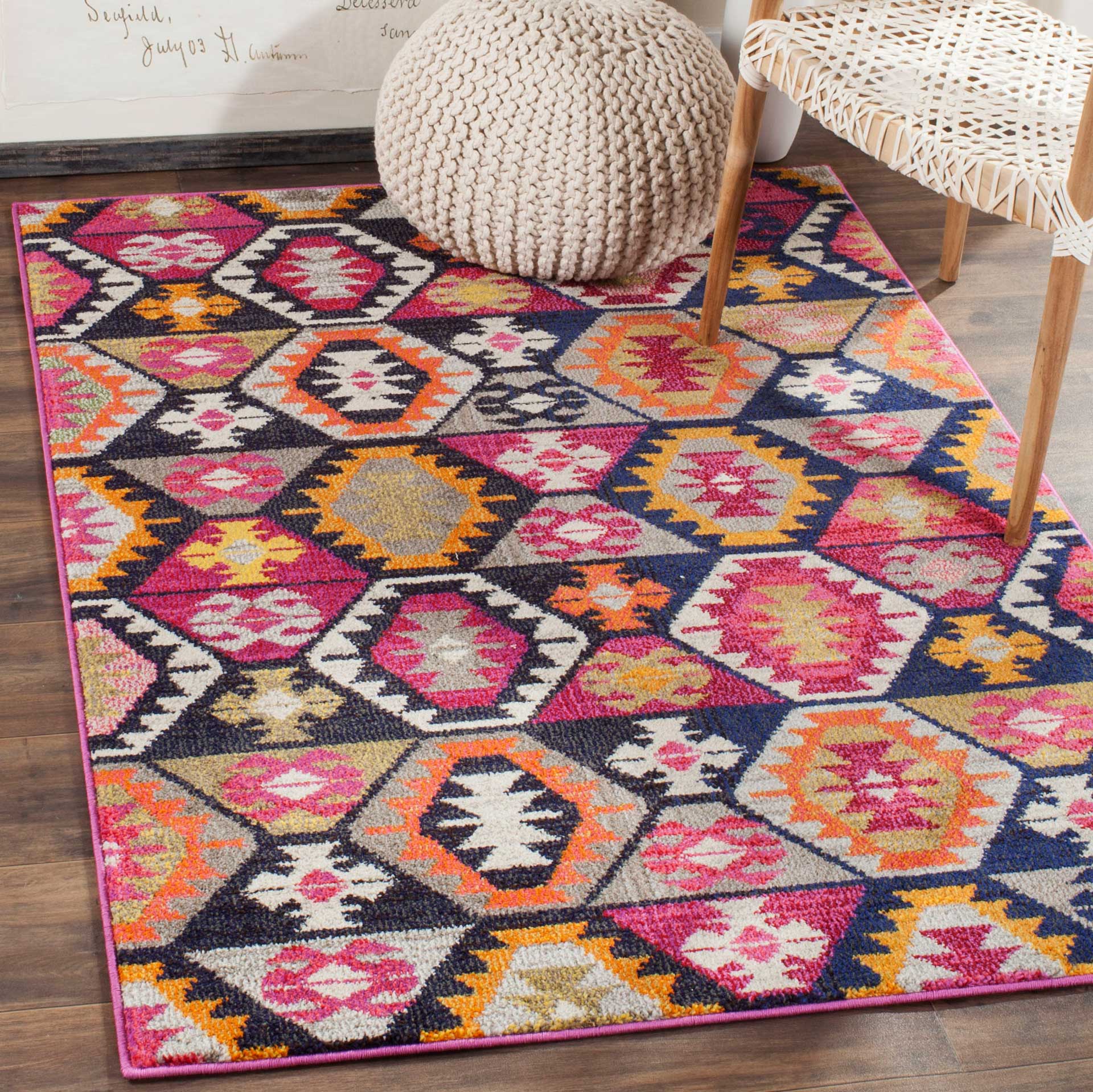 Monaco Fuchsia/Multi Area Rug - Image 10