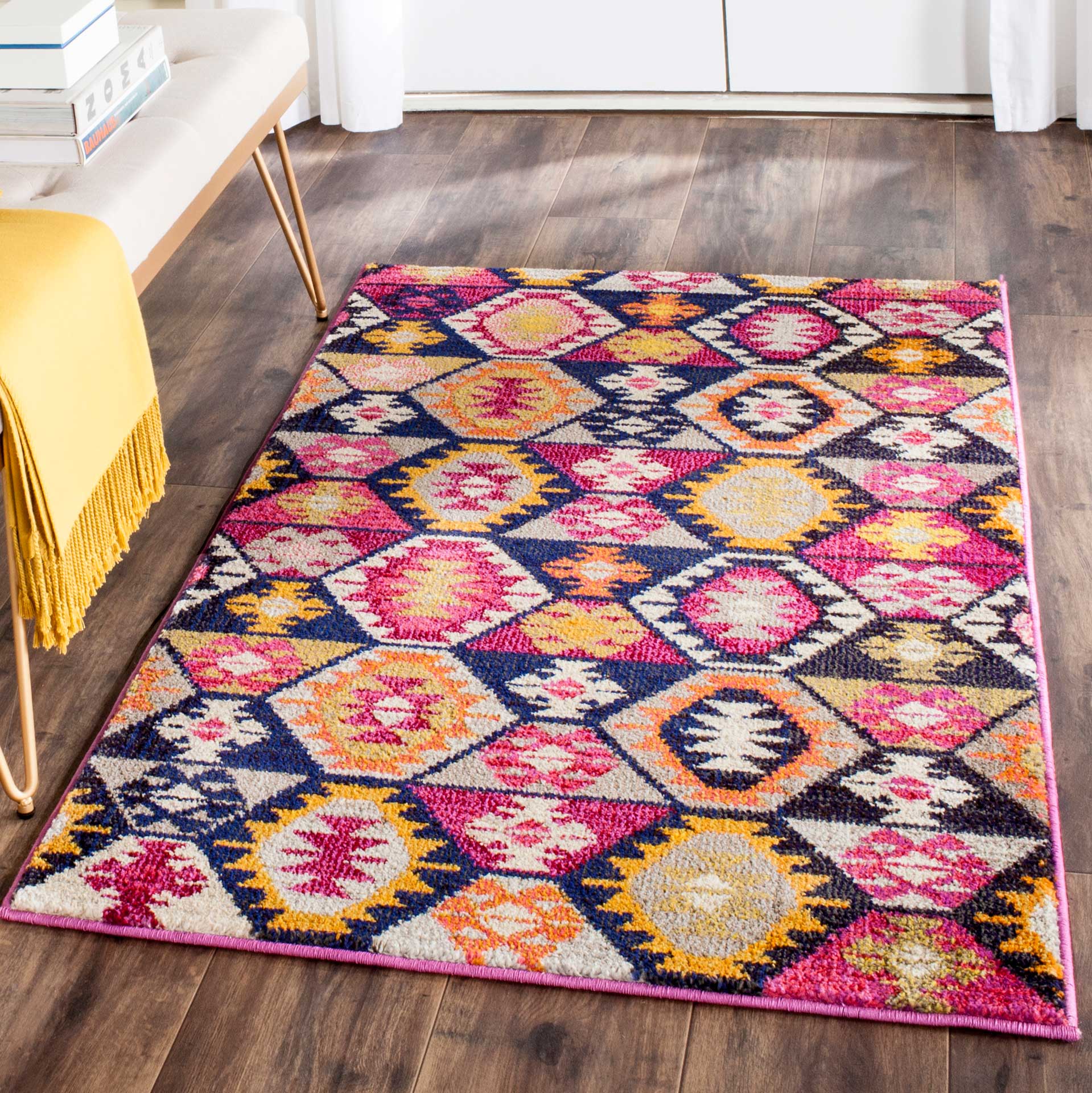 Monaco Fuchsia/Multi Area Rug - Image 11