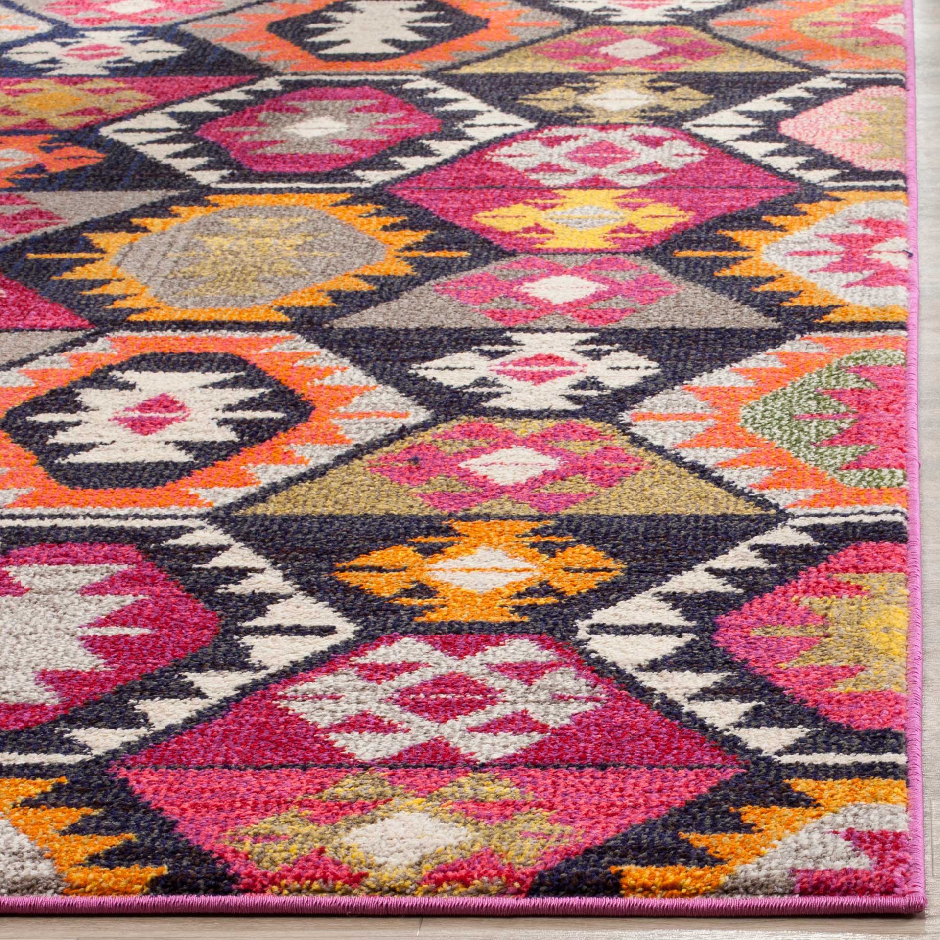 Monaco Fuchsia/Multi Area Rug - Image 4