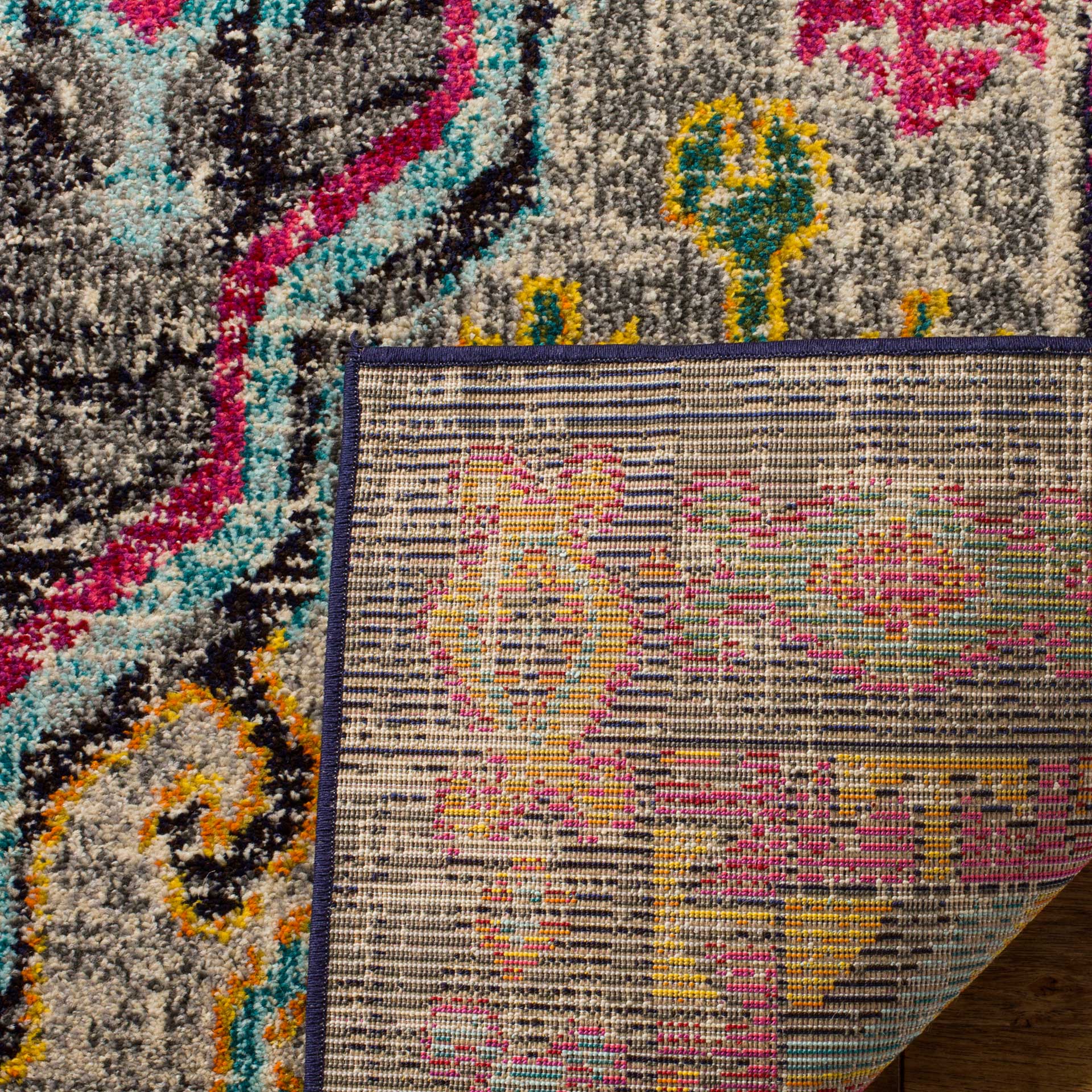 Monaco Gray/Fuchsia Area Rug - Image 5