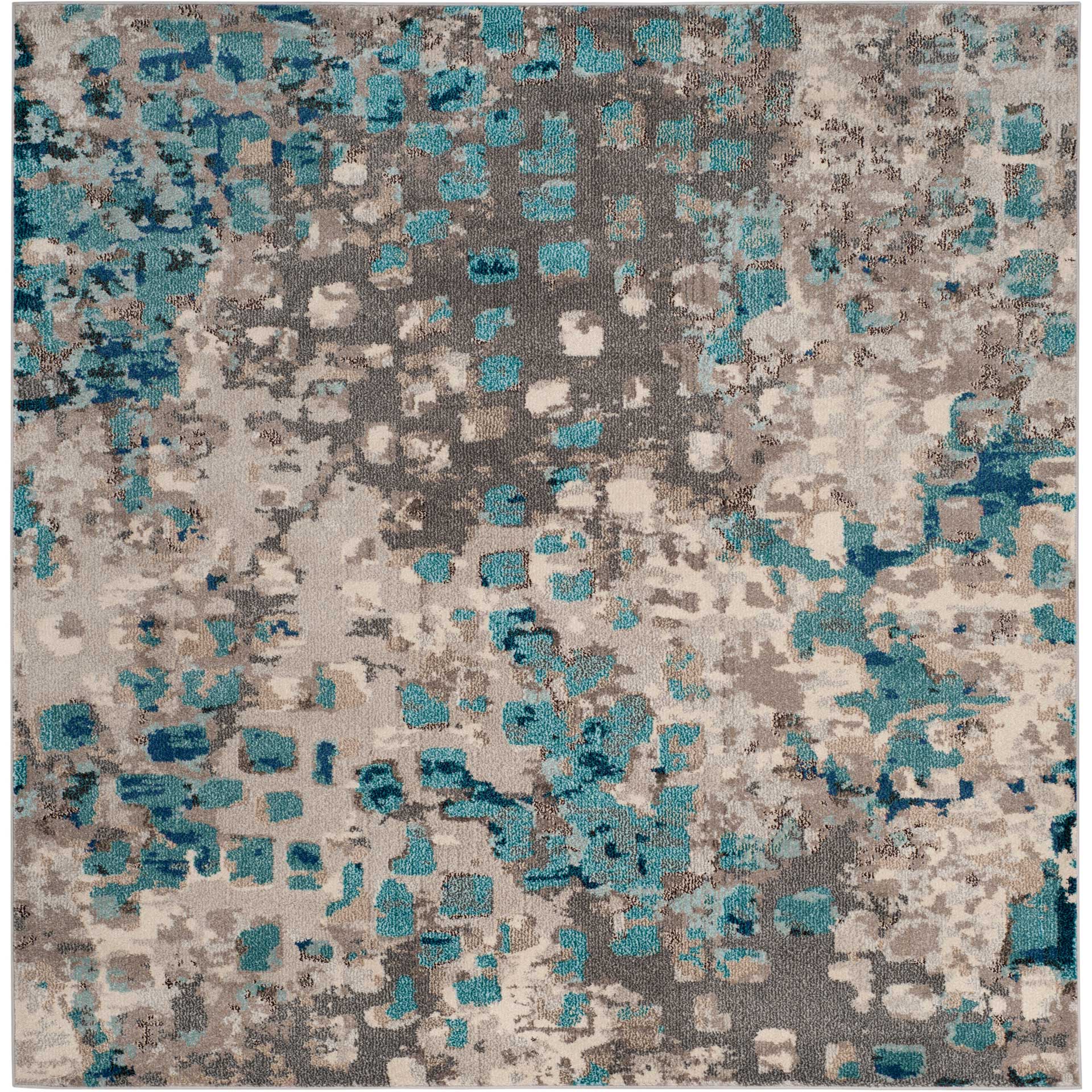 Monaco Gray/Light Blue Area Rug - Image 2