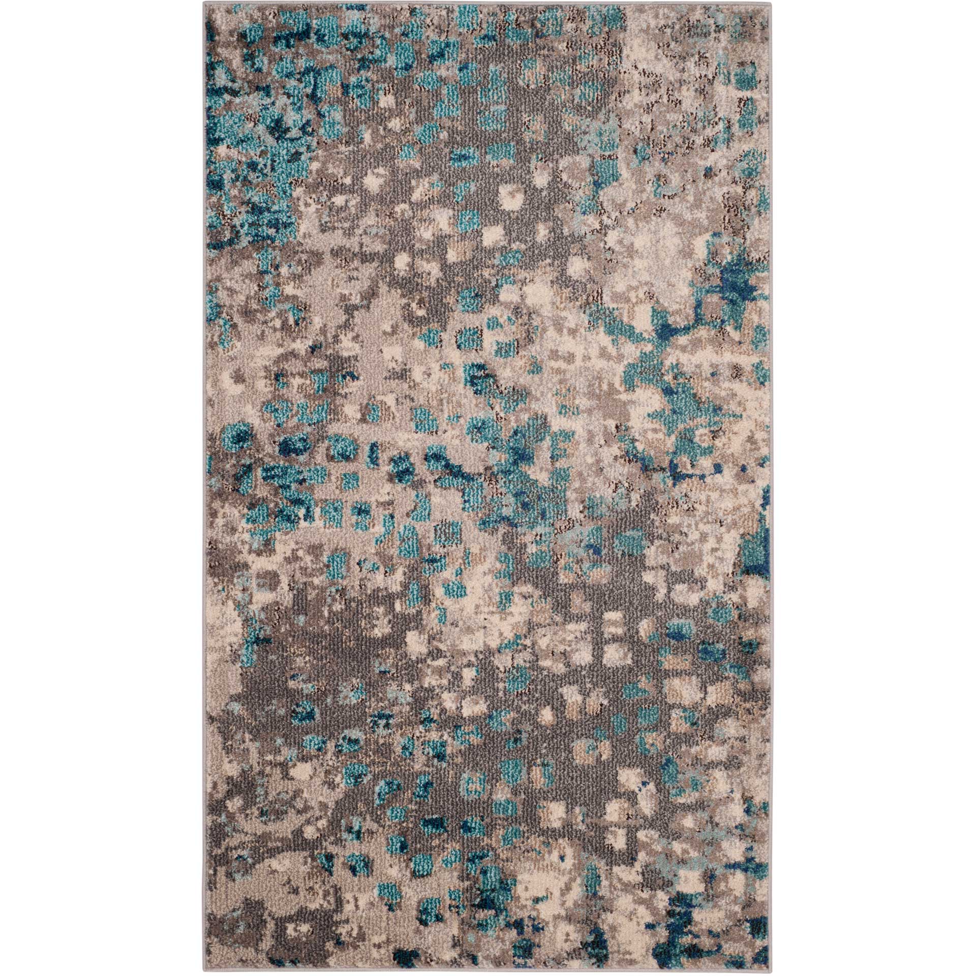 Monaco Gray/Light Blue Area Rug - Image 4