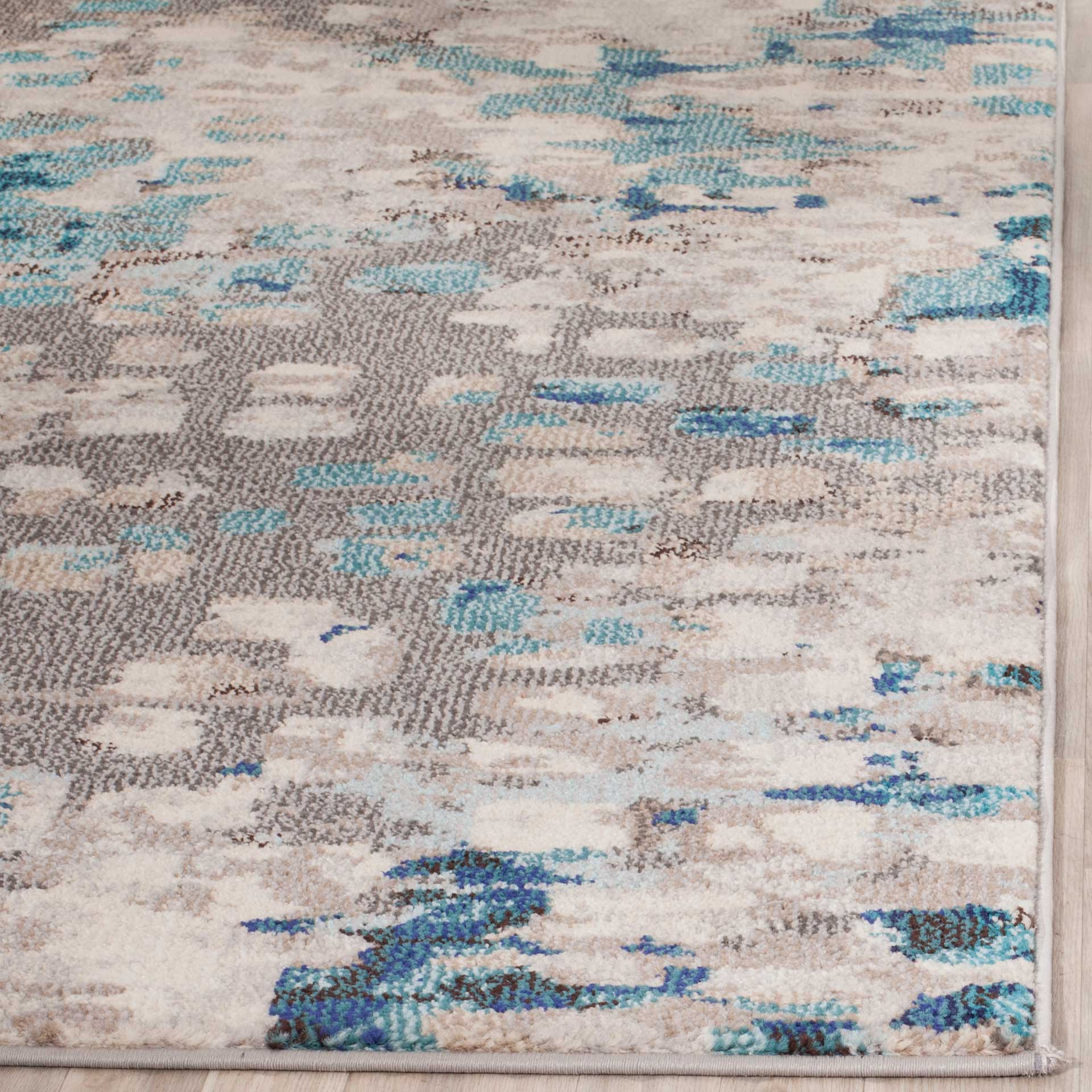 Monaco Gray/Light Blue Area Rug - Image 5