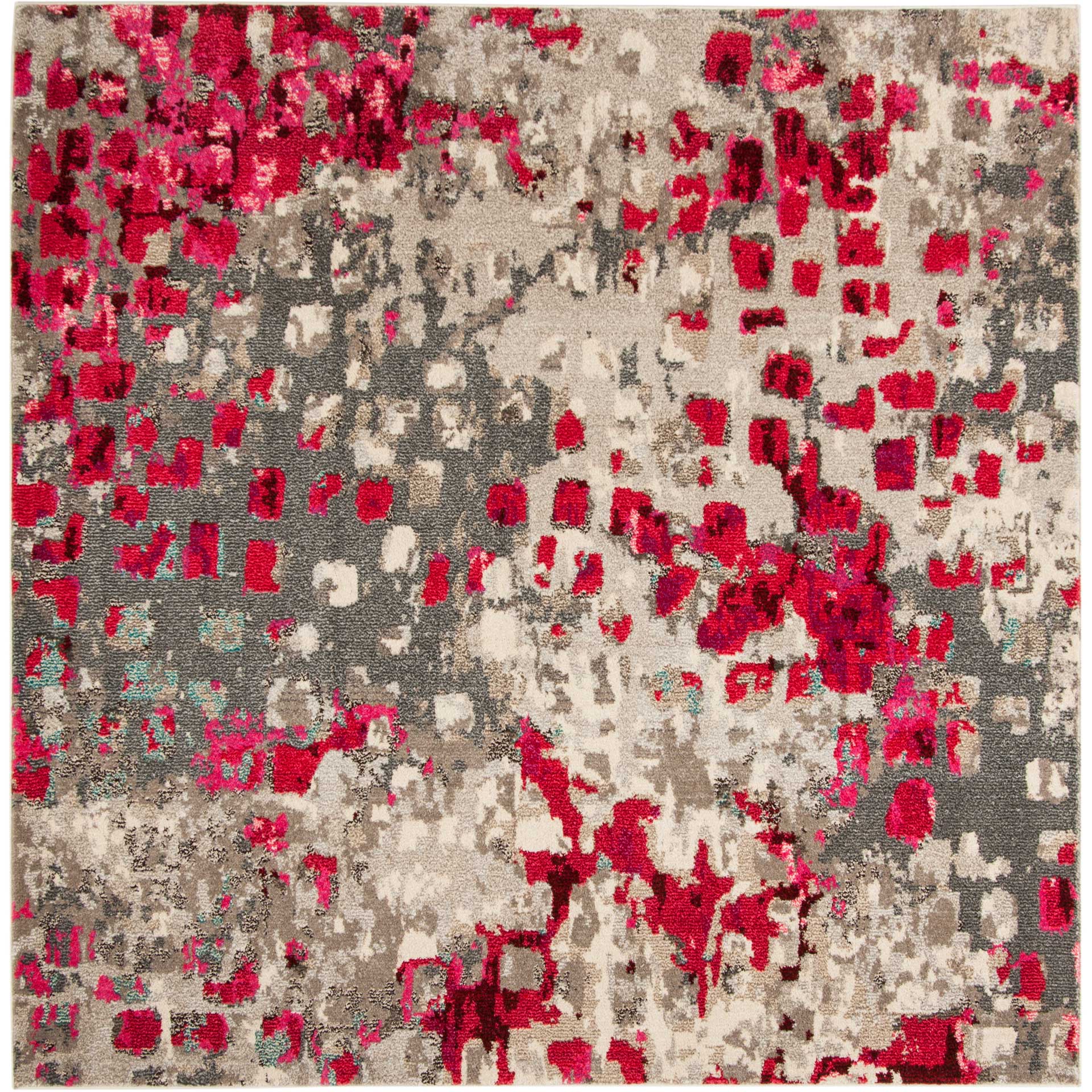 Monaco Gray/Red Area Rug - Image 2