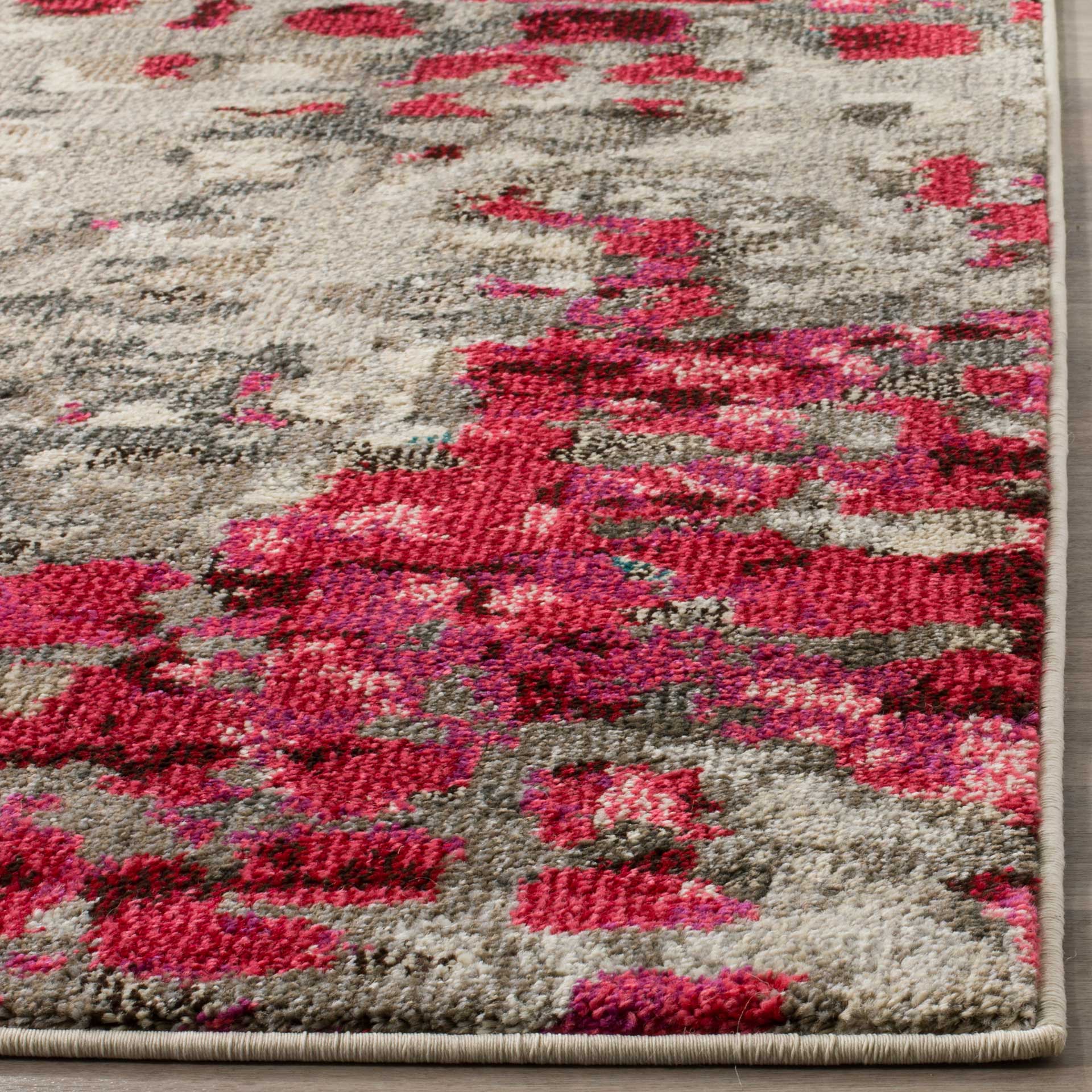 Monaco Gray/Red Area Rug - Image 5