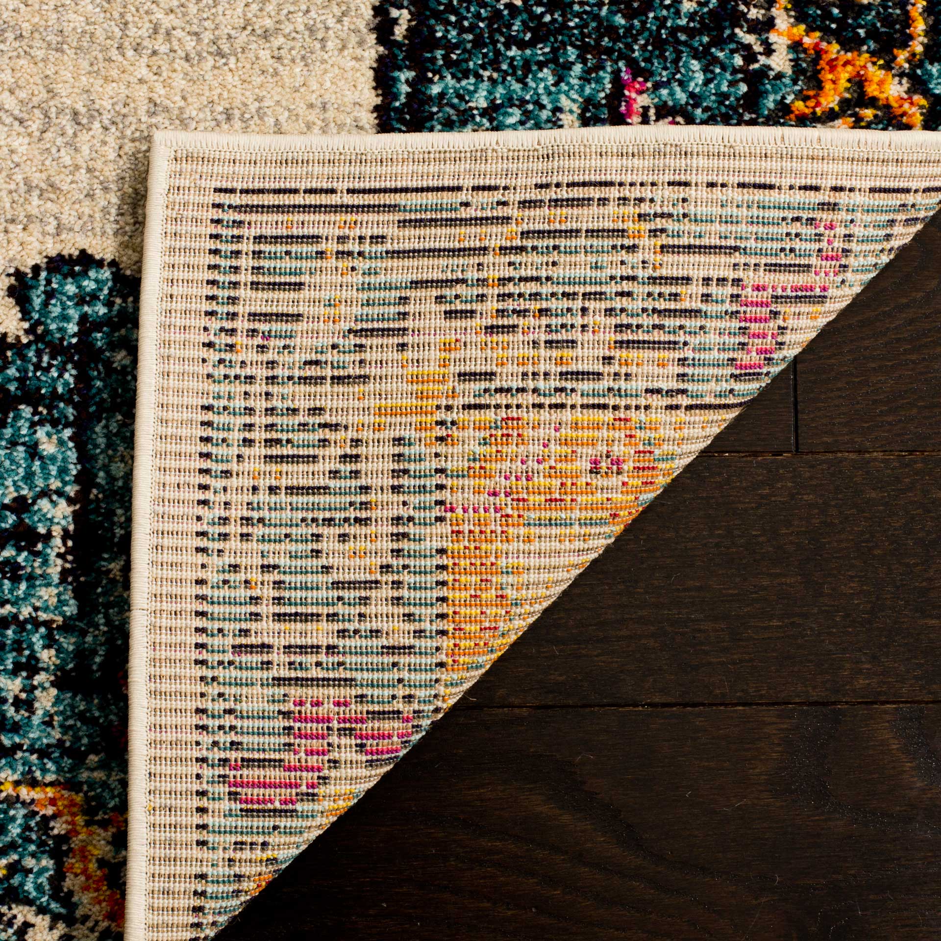 Monaco Ivory/Teal Area Rug - Image 4