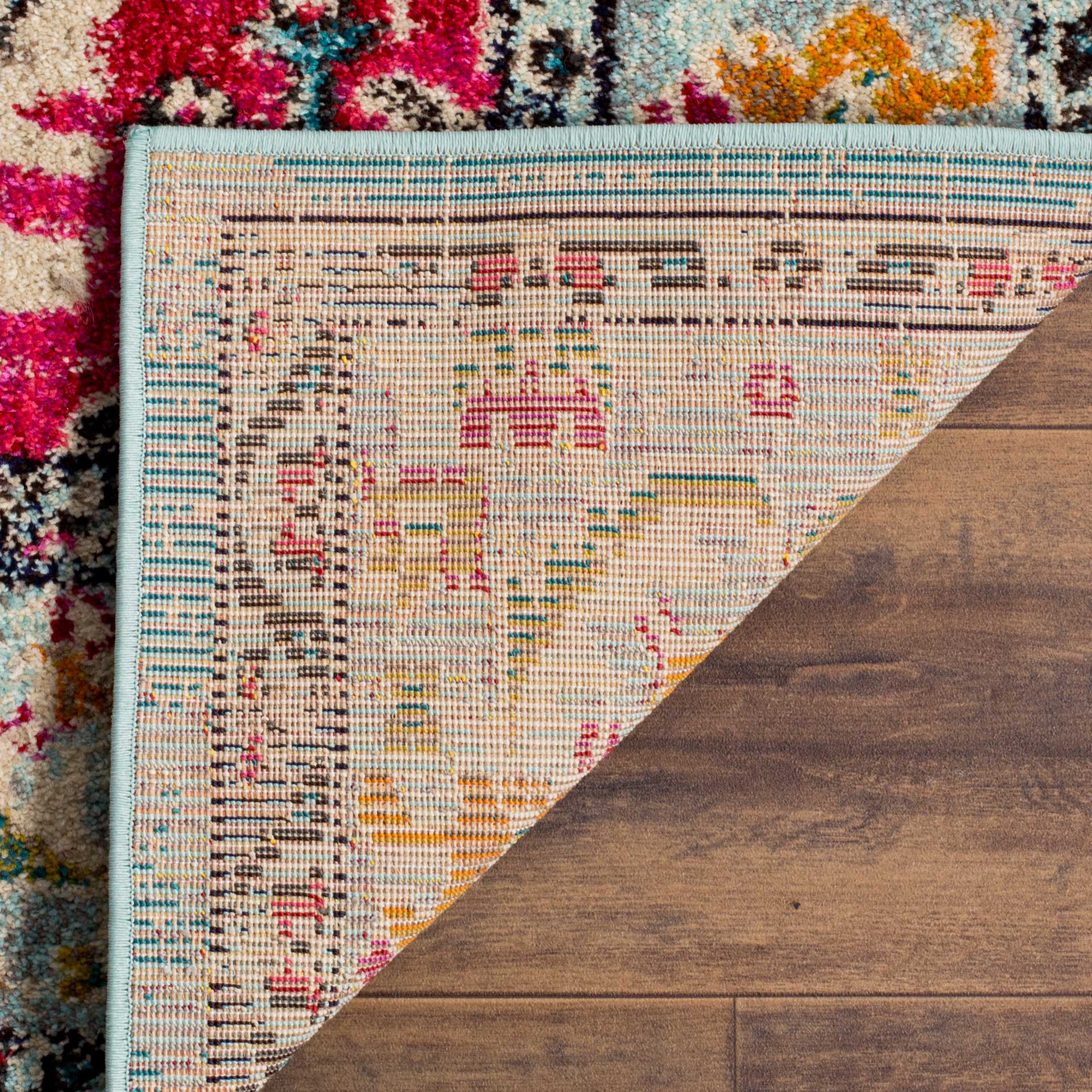 Monaco Light Blue/Fuchsia Area Rug - Image 6