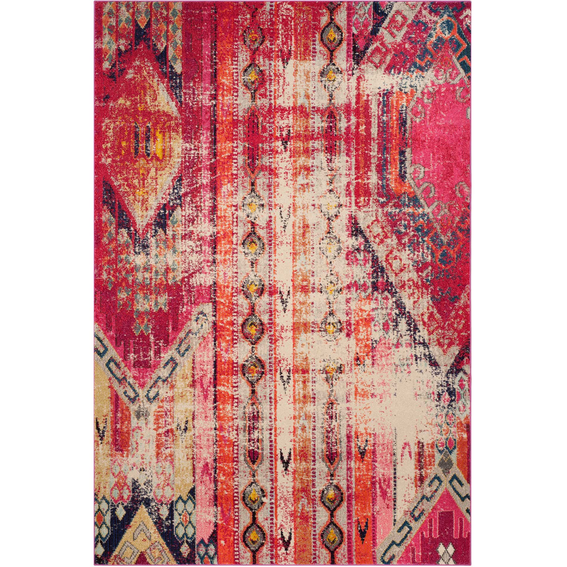 Monaco Magenta/Multi Area Rug - Image 2
