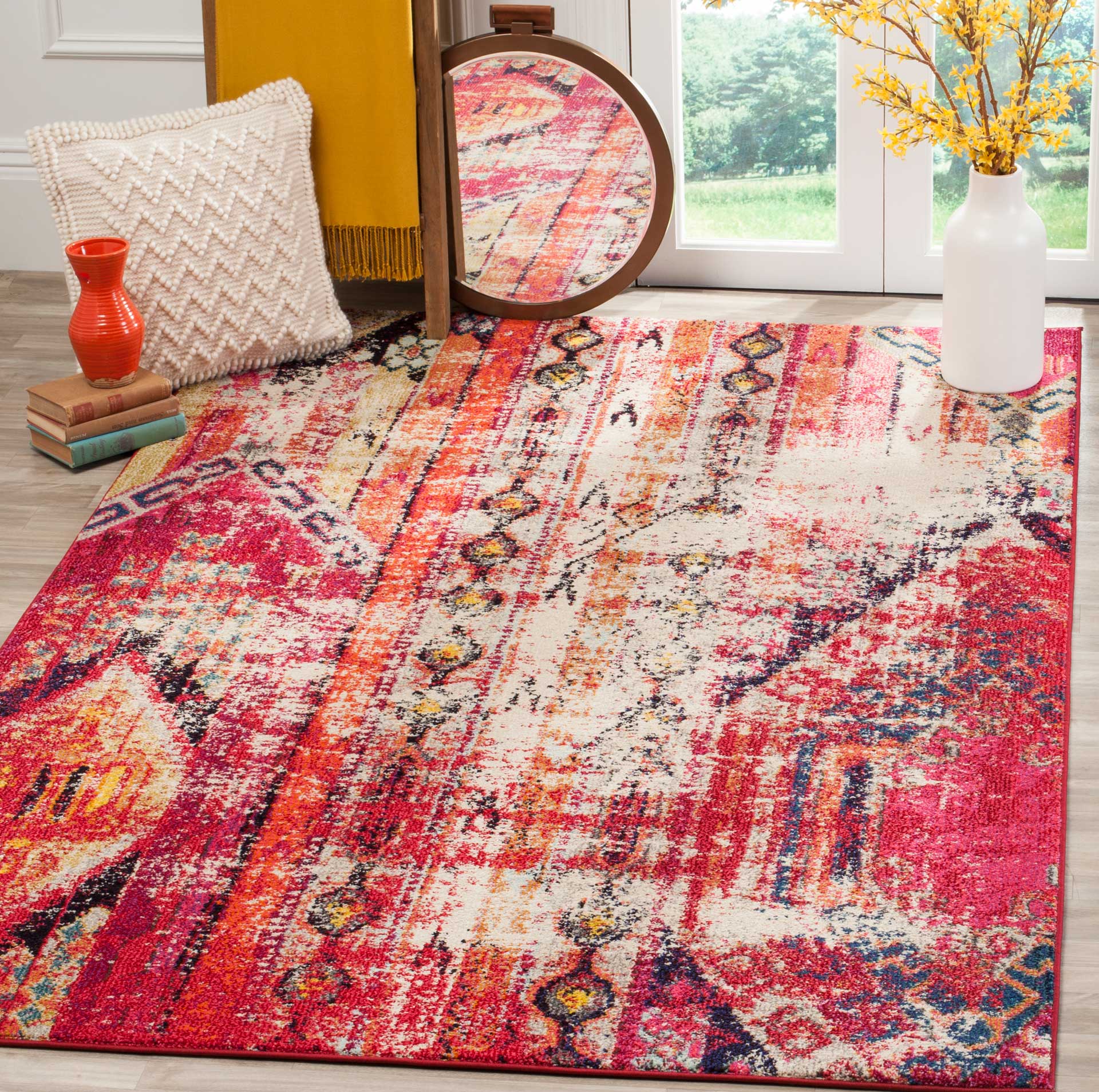 Monaco Magenta/Multi Area Rug - Image 7