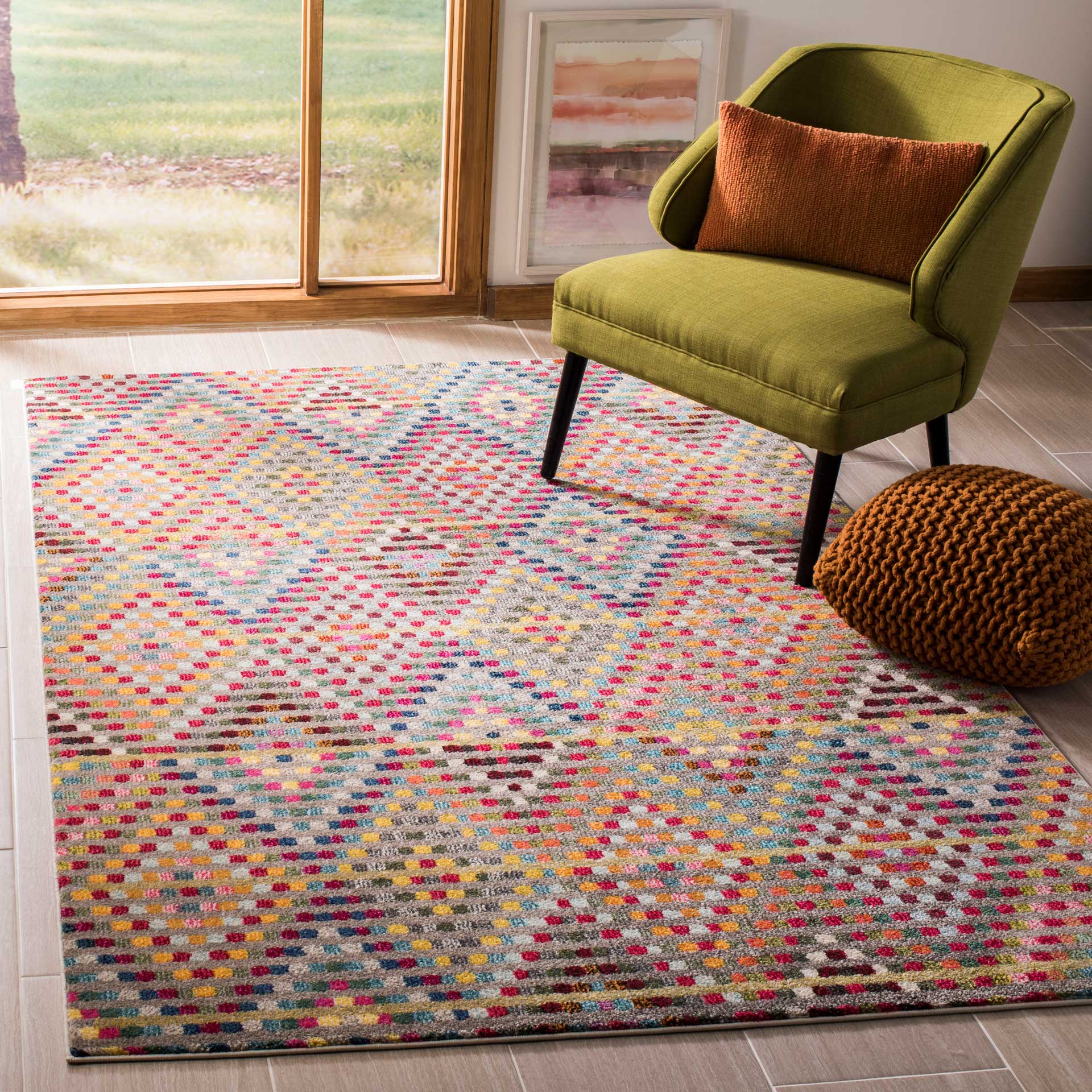 Monaco Multi/Beige Area Rug - Image 9