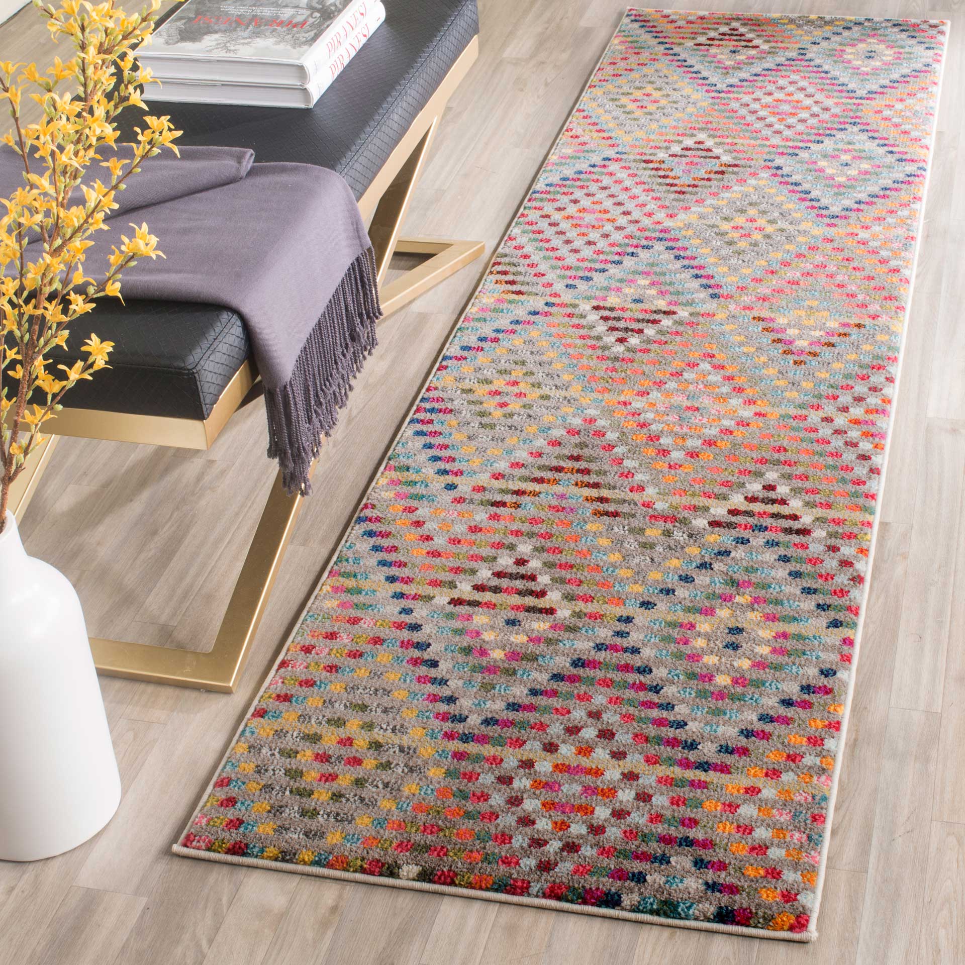 Monaco Multi/Beige Runner Rug - Image 3