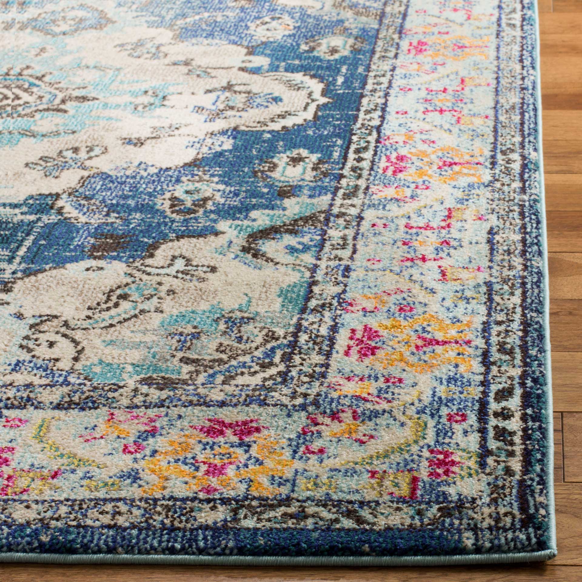 Monaco Navy/Light Blue Area Rug - Image 4