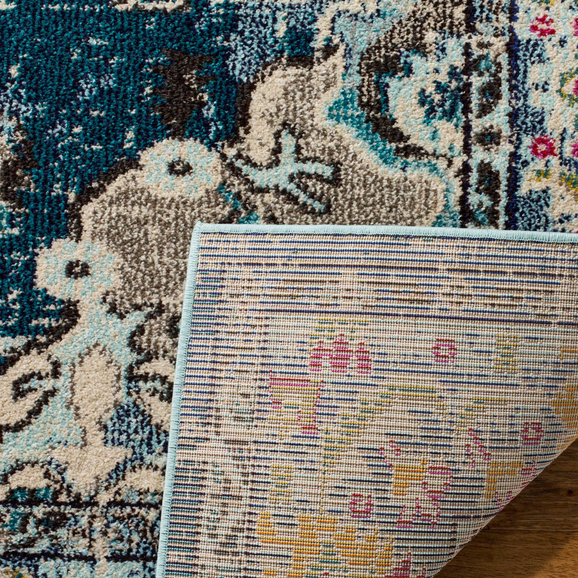 Monaco Navy/Light Blue Area Rug - Image 5