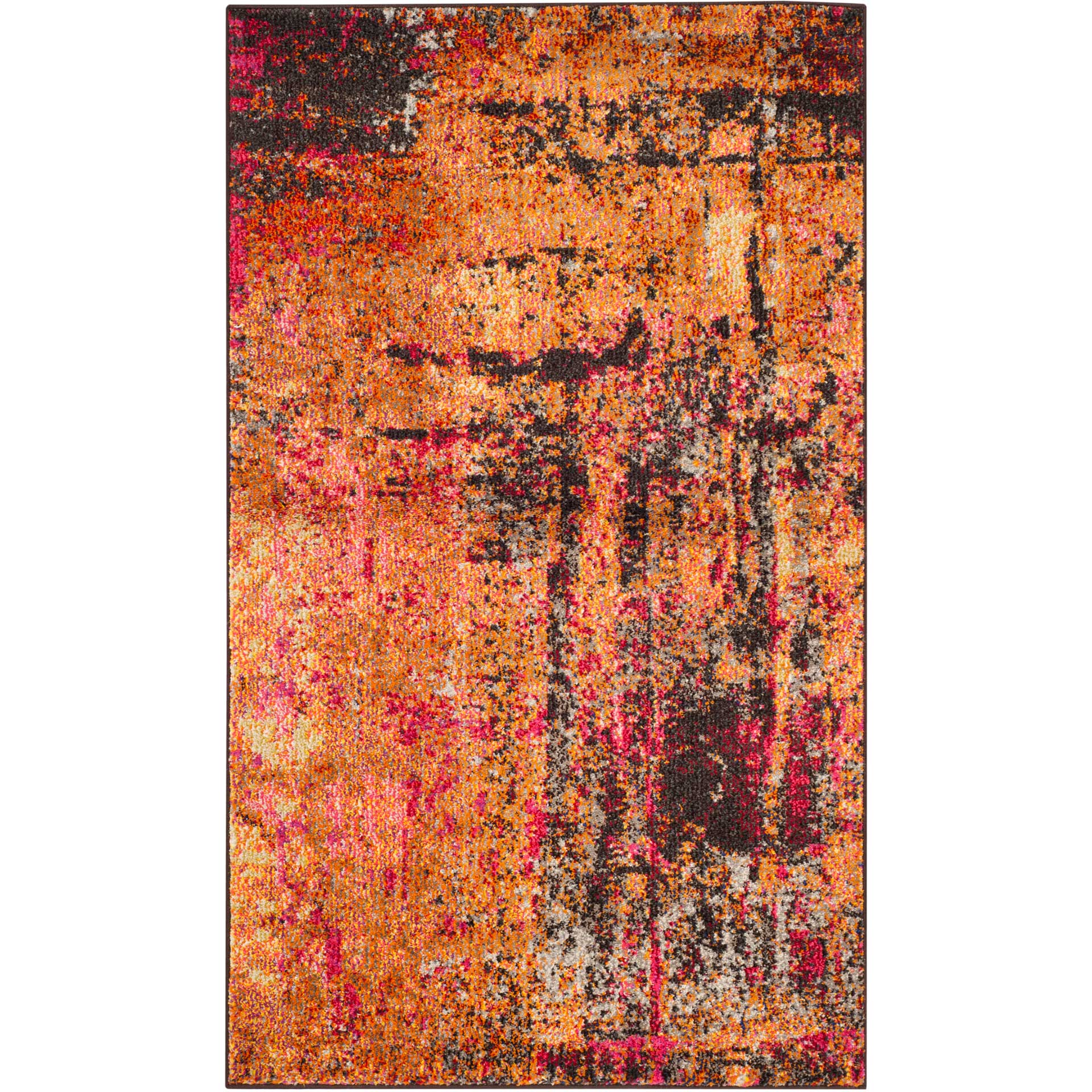 Monaco Orange/Multi Area Rug - Image 3