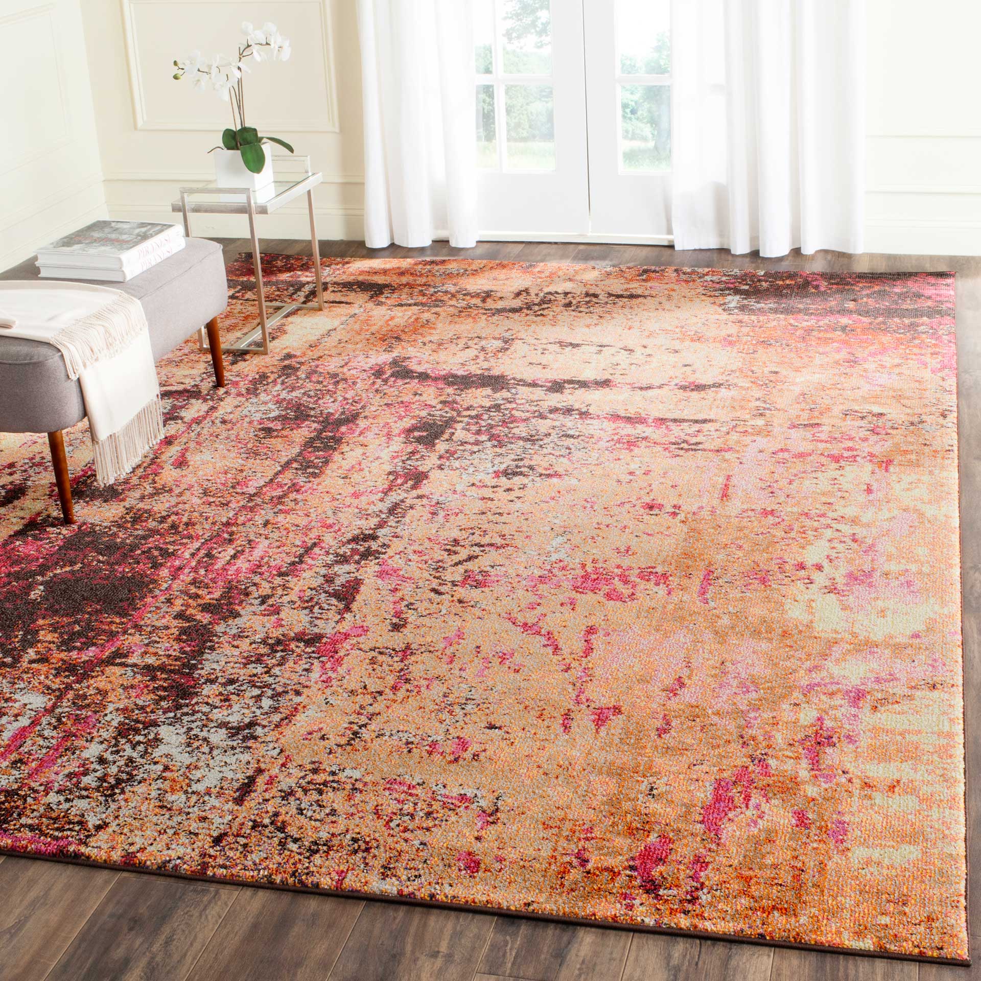 Monaco Orange/Multi Area Rug - Image 7