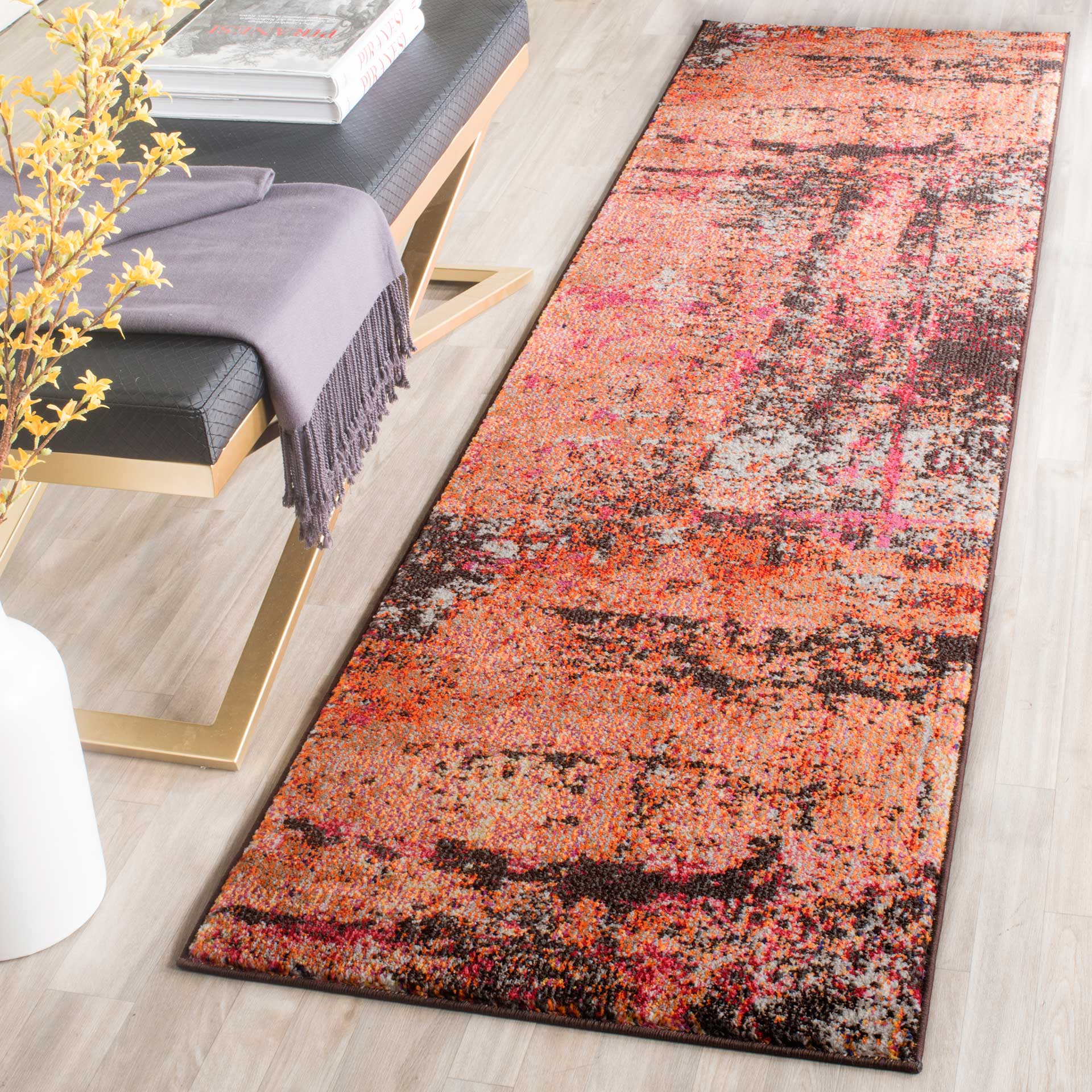Monaco Orange/Multi Runner Rug - Image 3