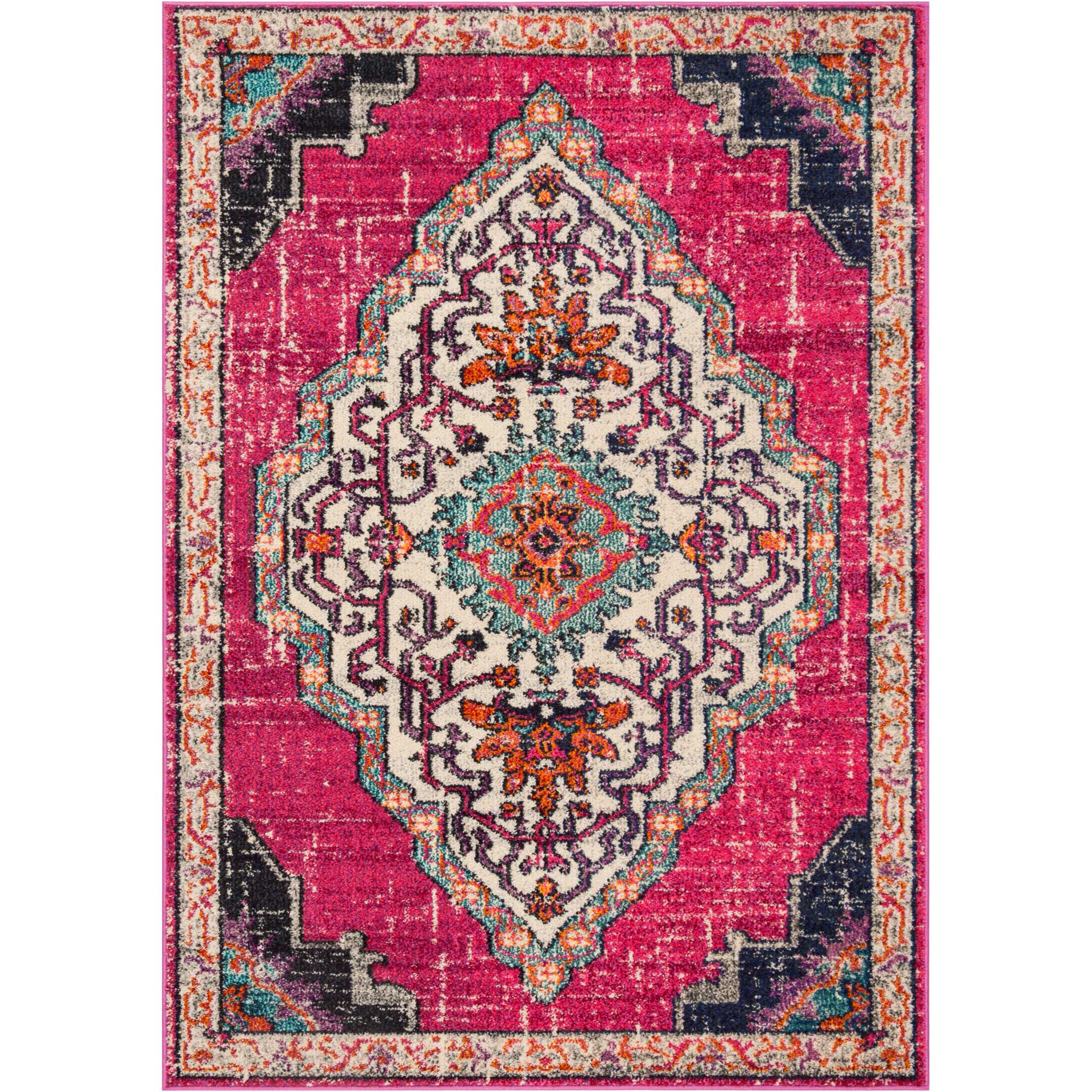 Monaco Pink/Ivory Area Rug - Image 2