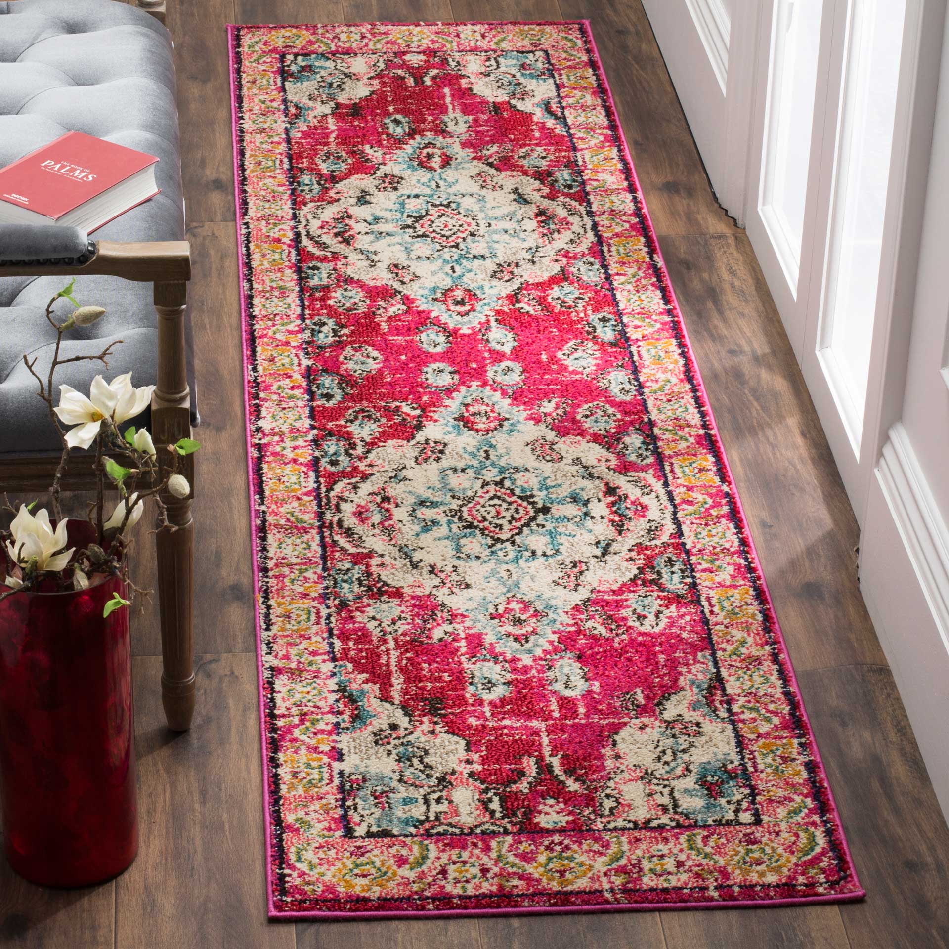 Monaco Pink/Multi Runner Rug - Image 2