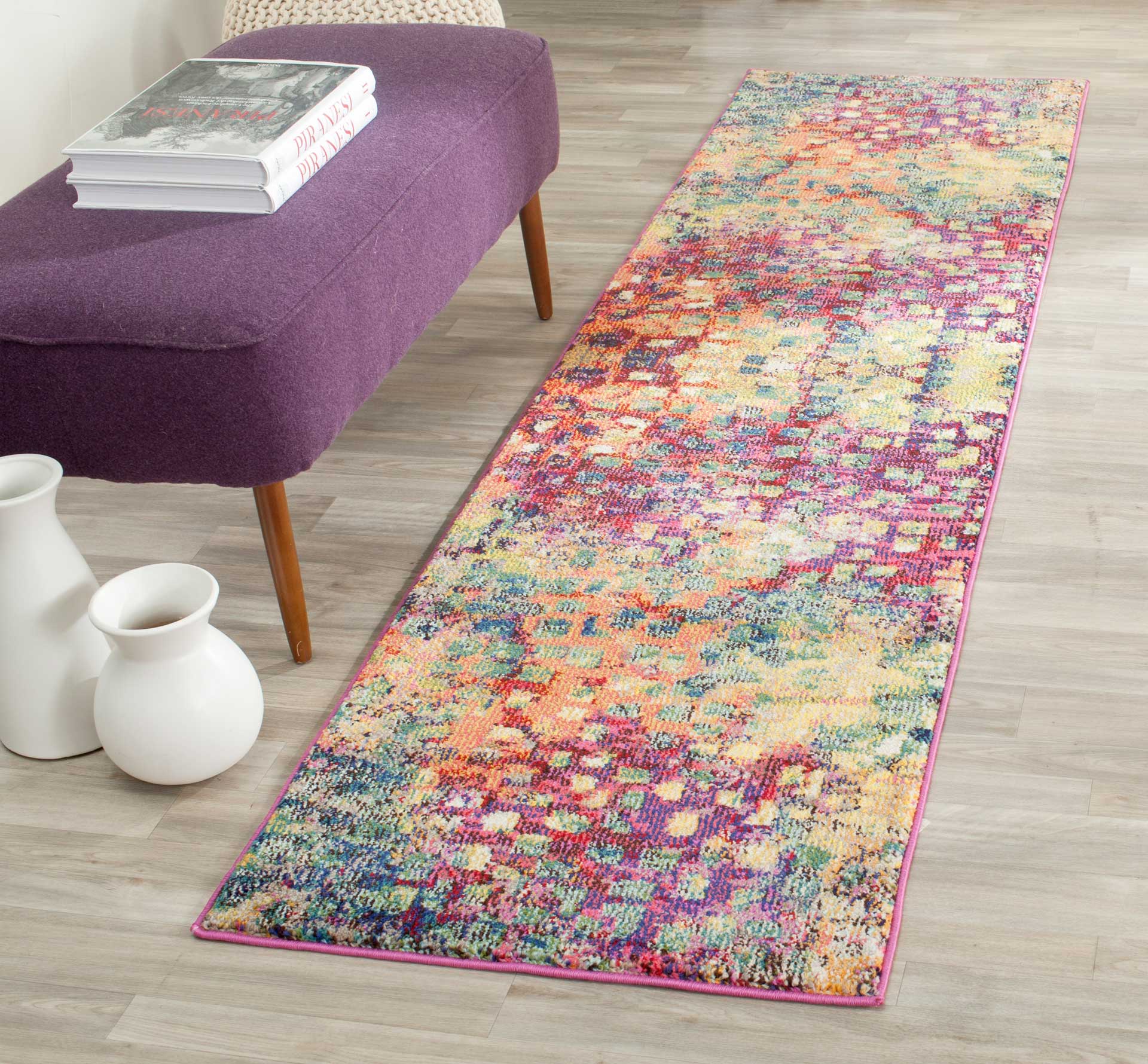 Monaco Purple/Multi Runner Rug - Image 3