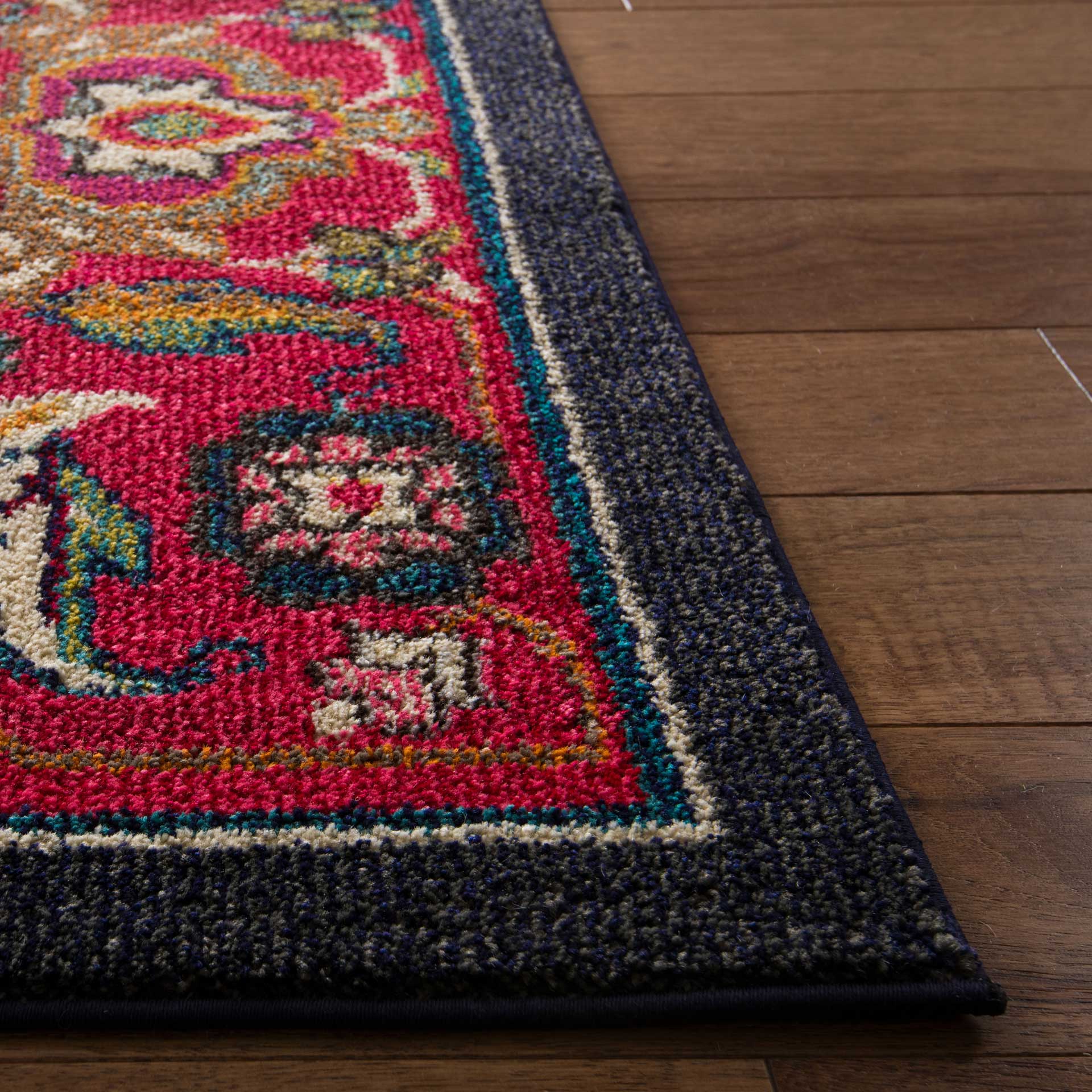 Monaco Red/Turquoise Area Rug - Image 8