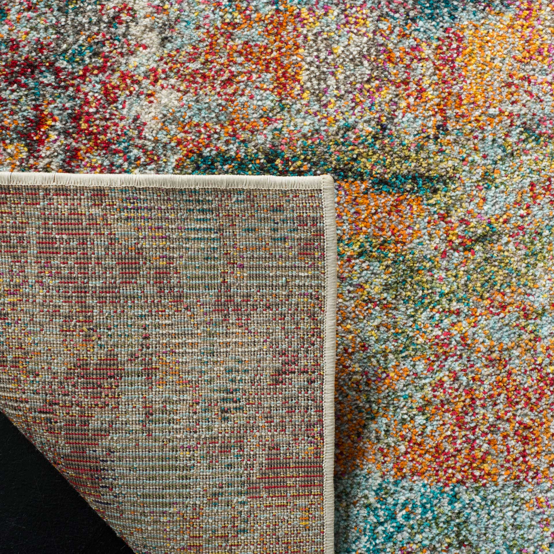 Monaco Teal/Orange Area Rug - Image 3