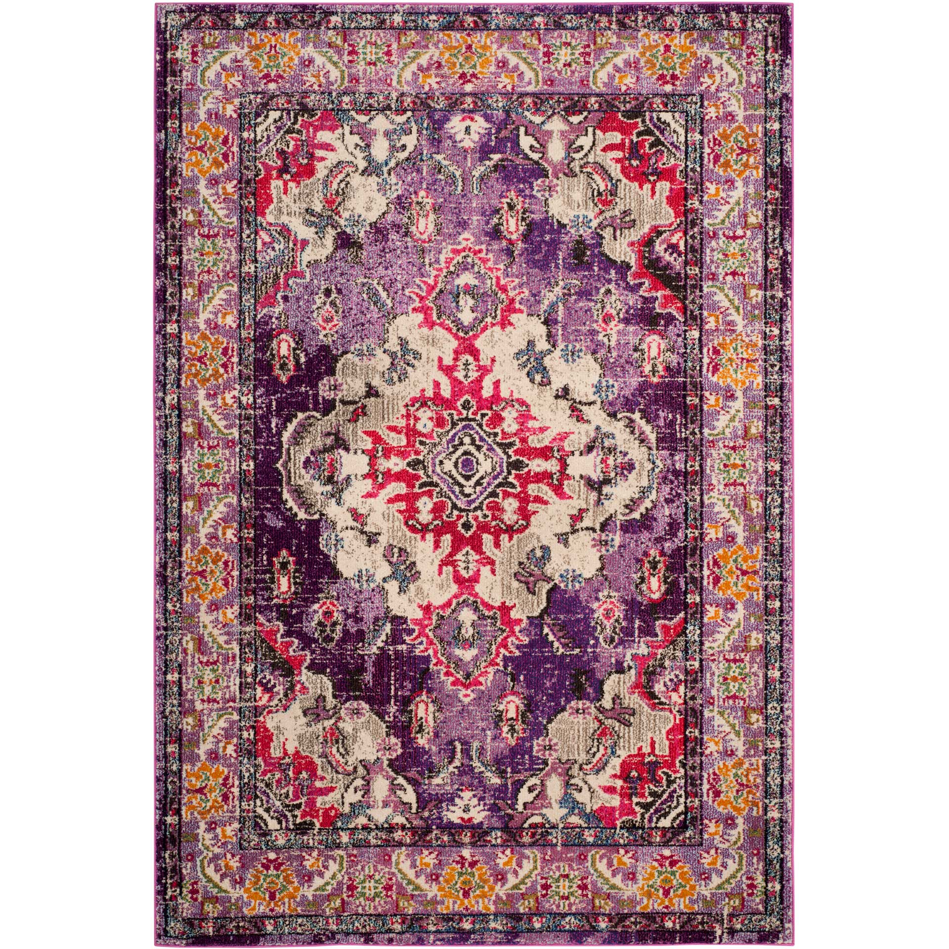 Monaco Violet/Fuchsia Area Rug - Image 3