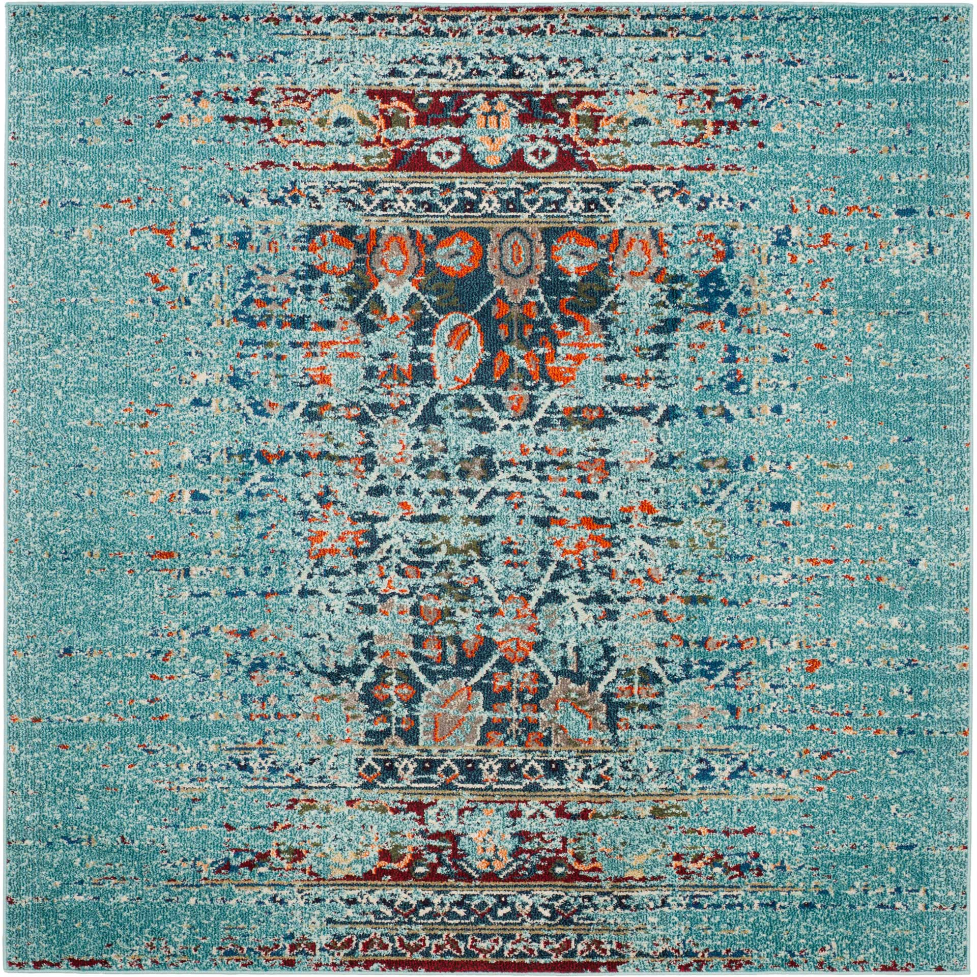 Monaco Washed Blue/Multi Area Rug - Image 3