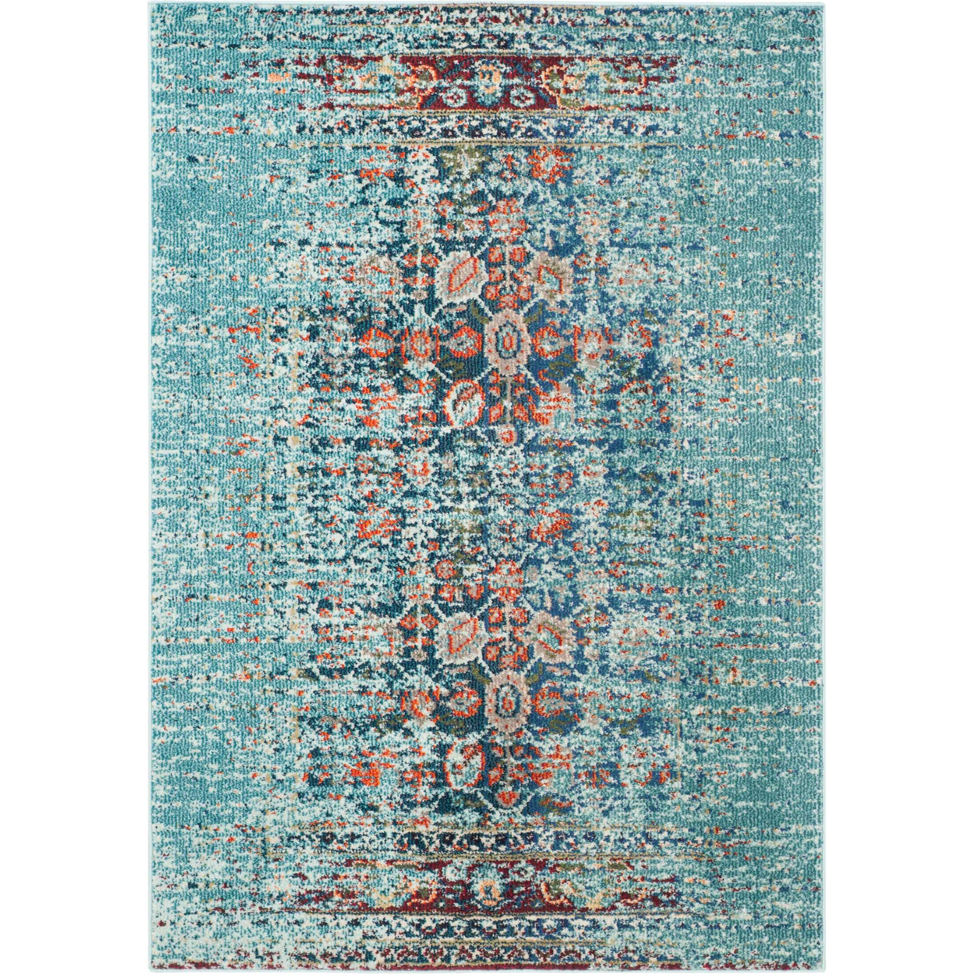 Monaco Washed Blue/Multi Area Rug - Image 5