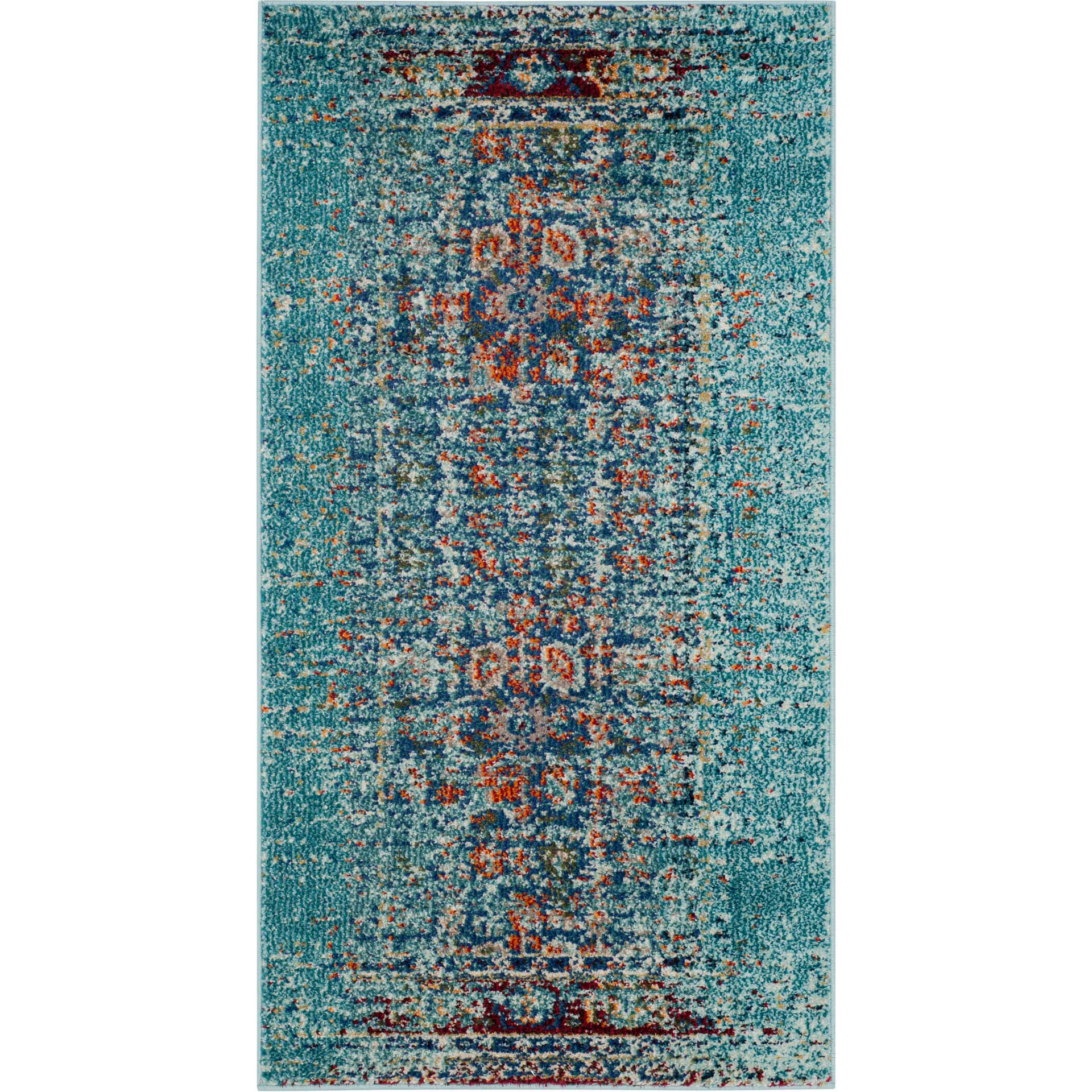 Monaco Washed Blue/Multi Area Rug - Image 6