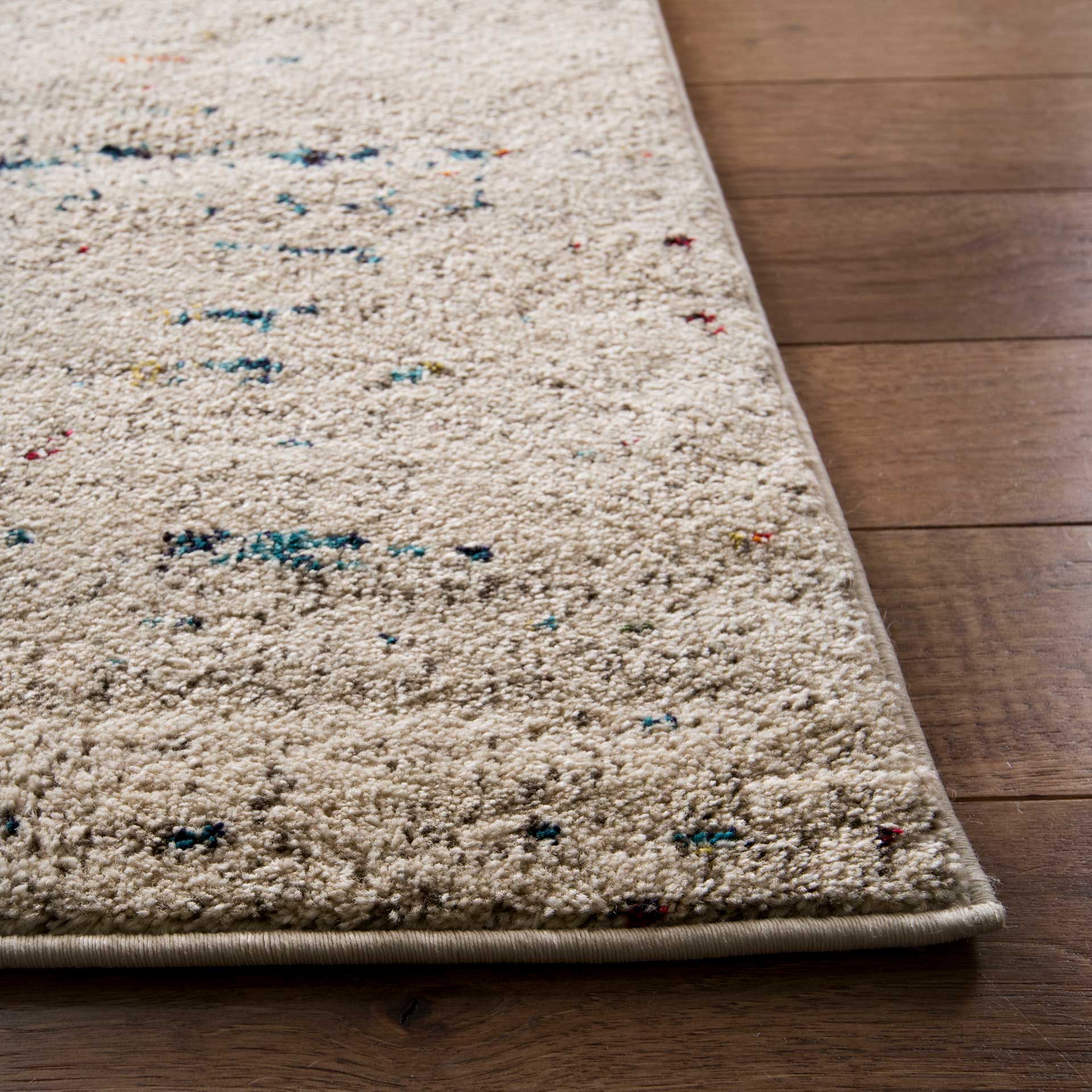 Monaco Washed Ivory/Blue Area Rug - Image 5