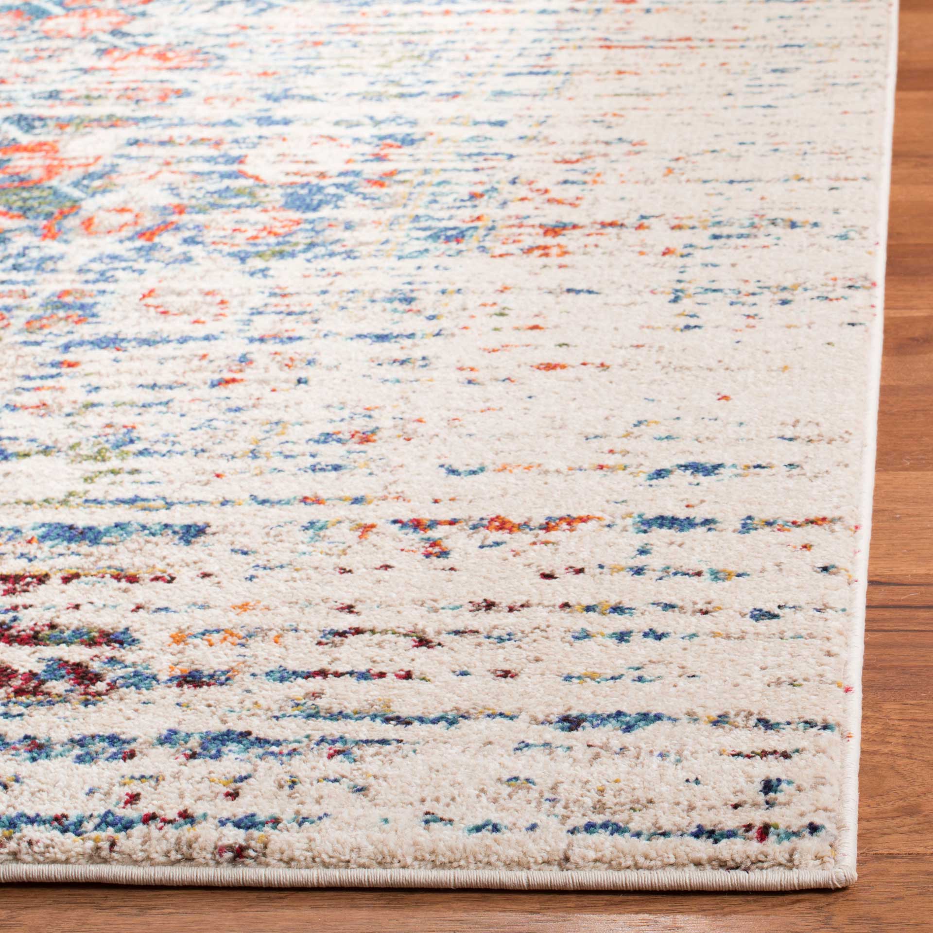 Monaco Washed Ivory/Blue Area Rug - Image 6