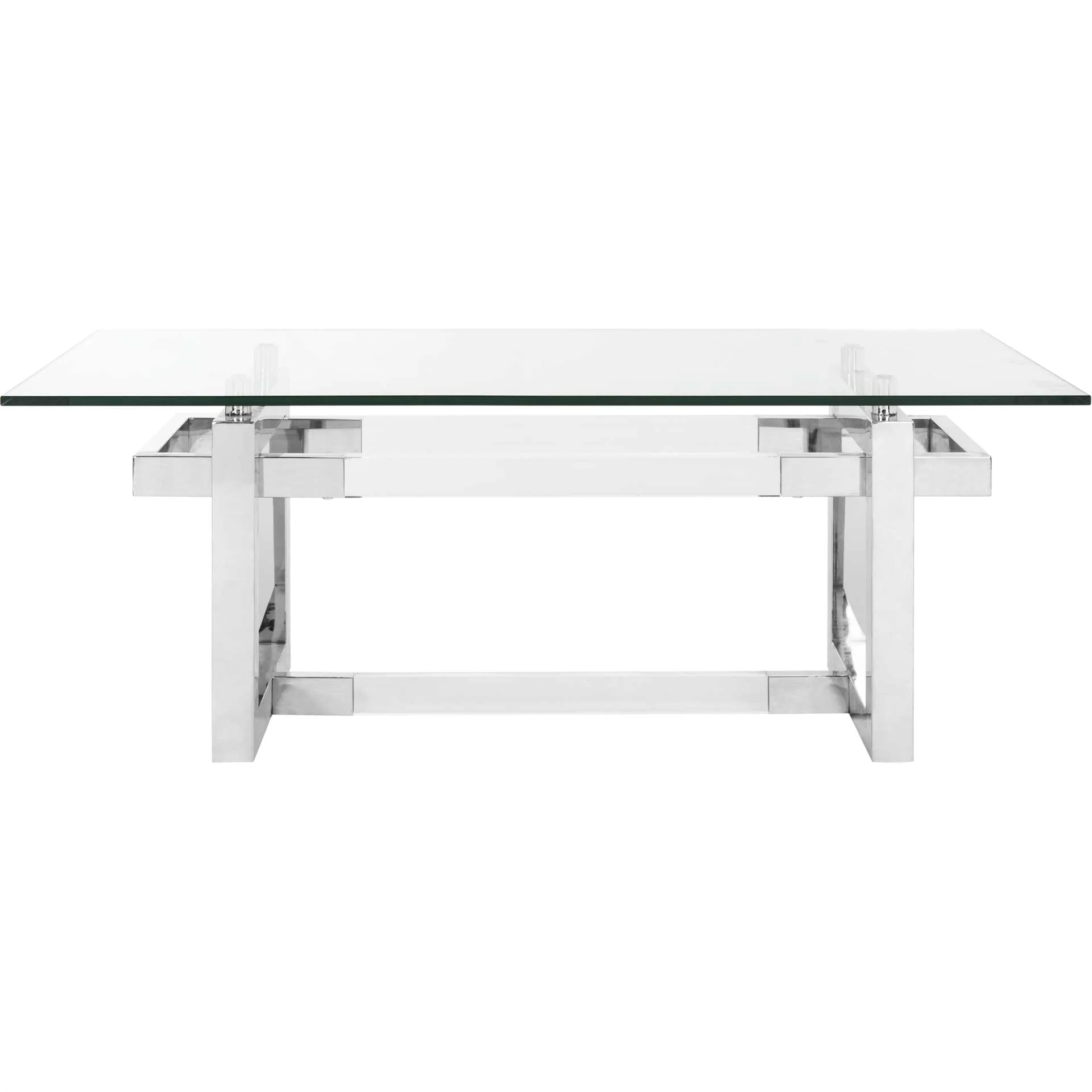 Monet Acrylic Coffee Table Silver - Image 2