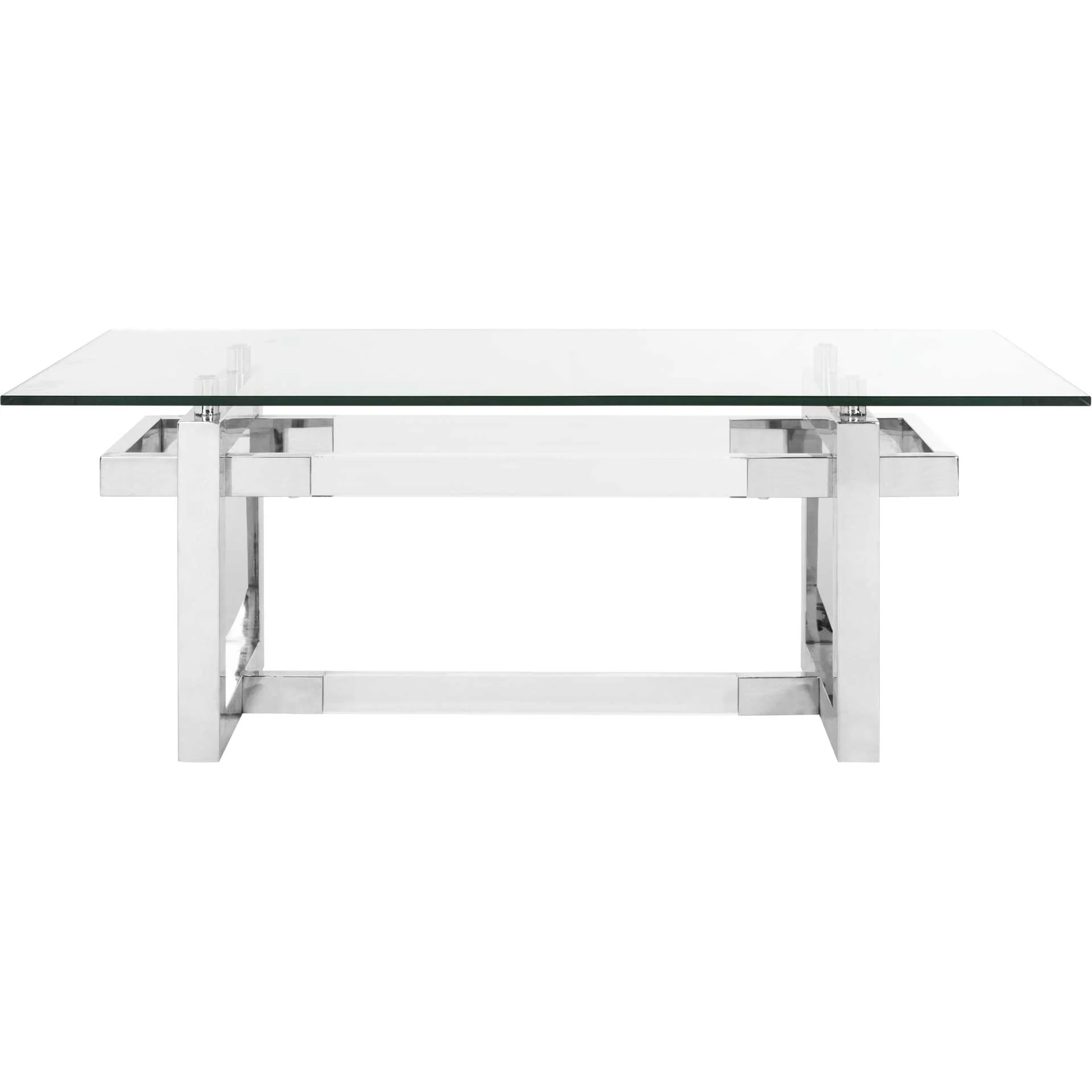 Monet Acrylic Coffee Table Silver - Image 4
