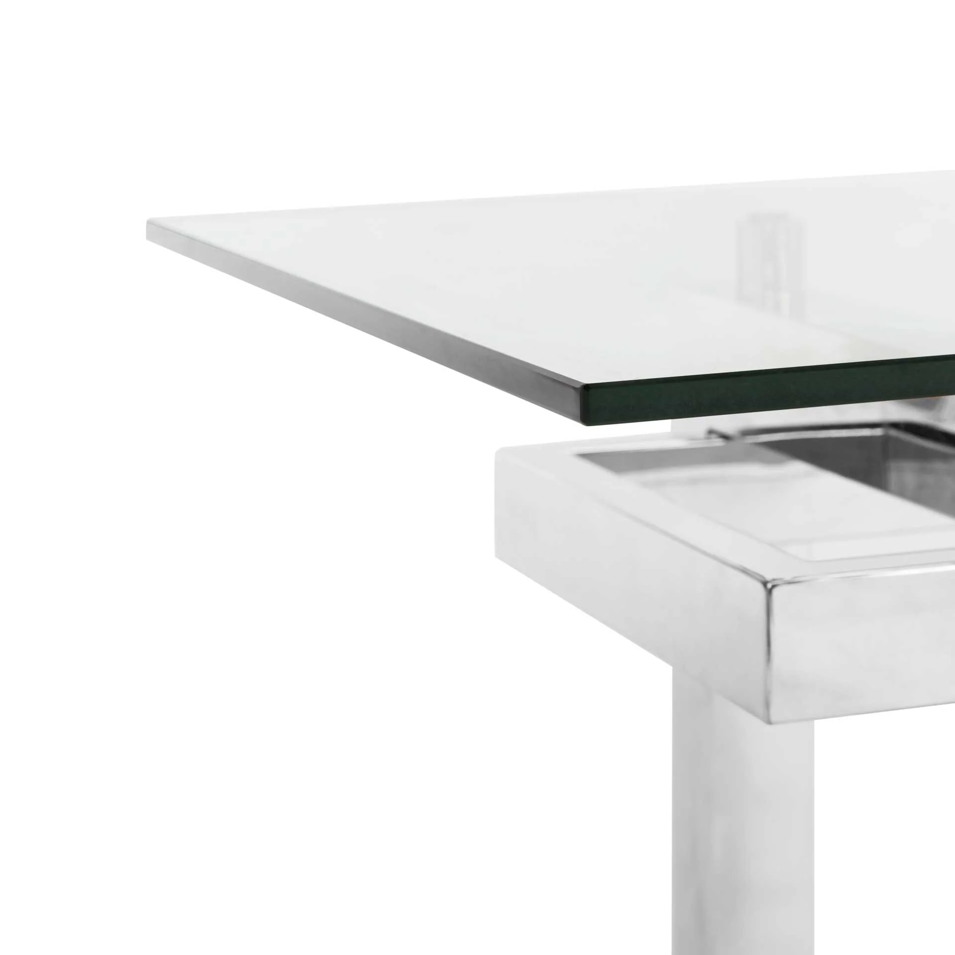 Monet Acrylic Coffee Table Silver - Image 5