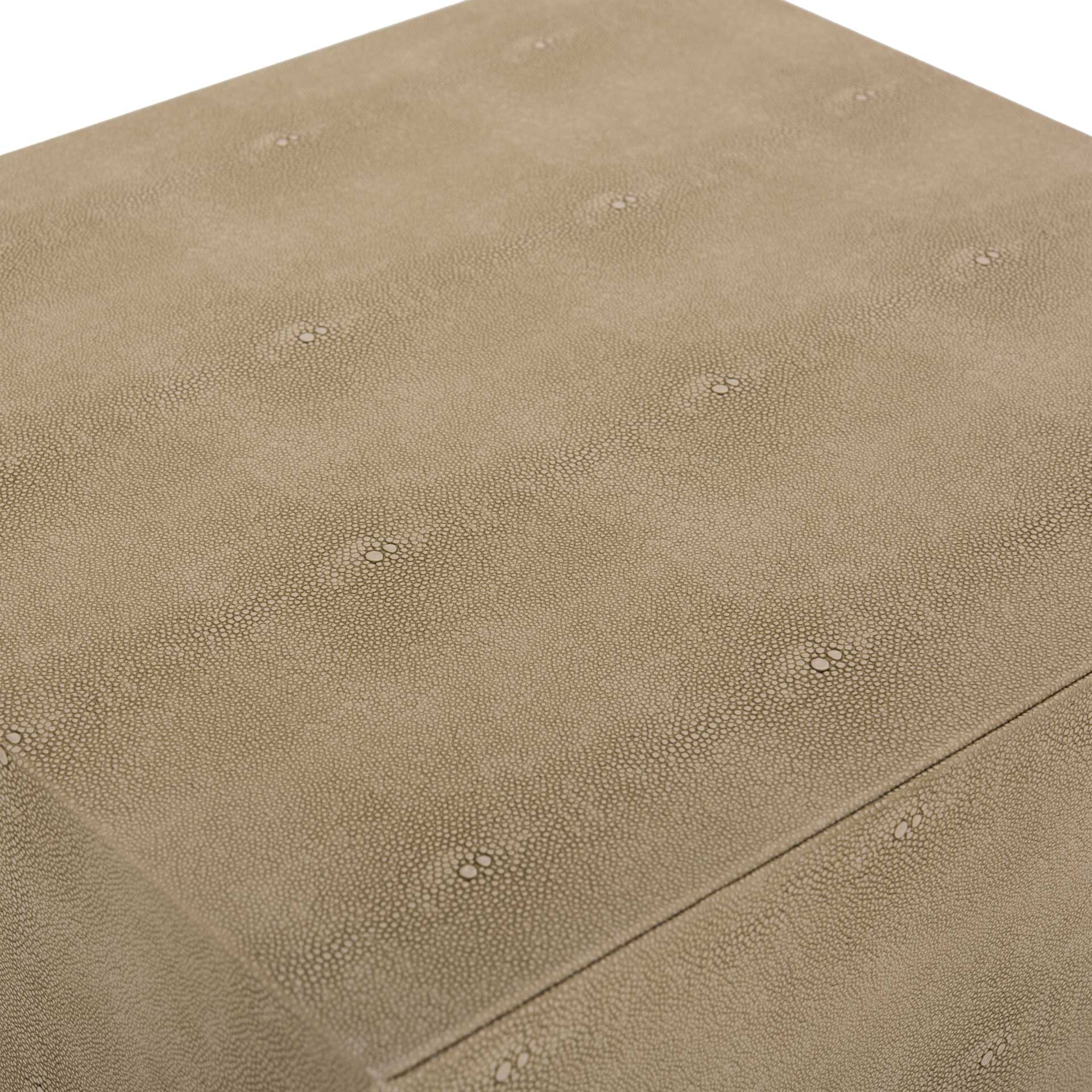 Monetta Shagreen Modern Side Table Light Taupe - Image 7